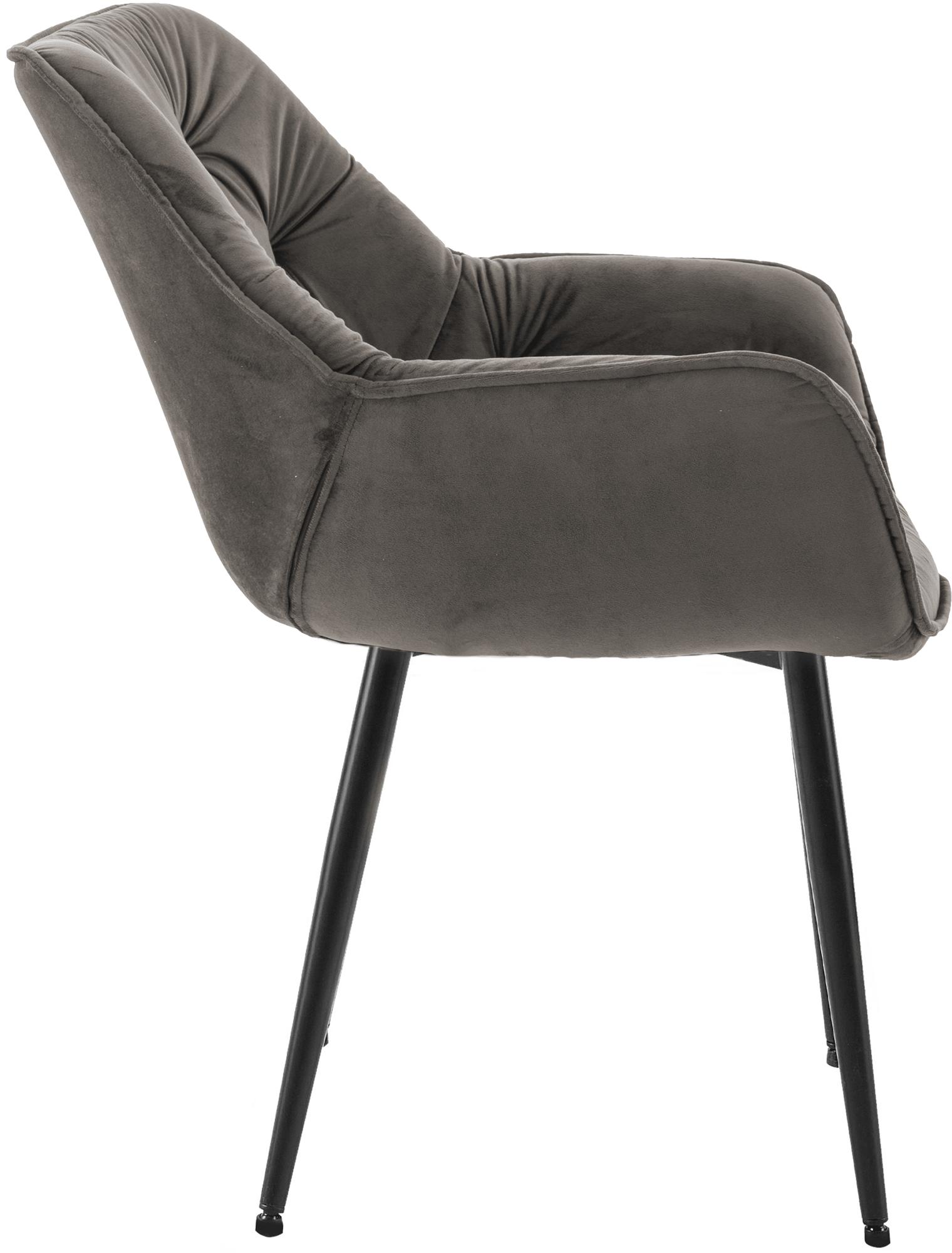Uppsättning av 4 stolar Tanna Velvet