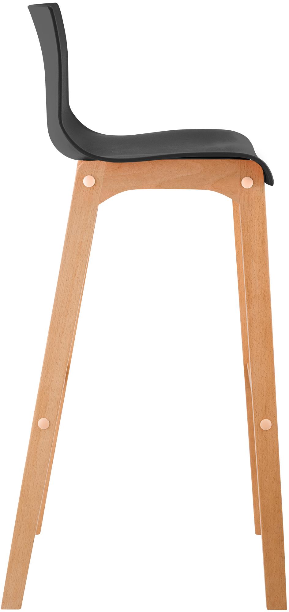 2-pack Barstolar Hover Plast Fyrbensram Natur