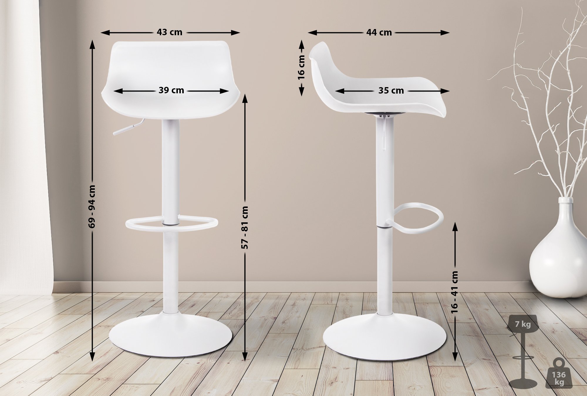 Barstol Aveiro Plast
