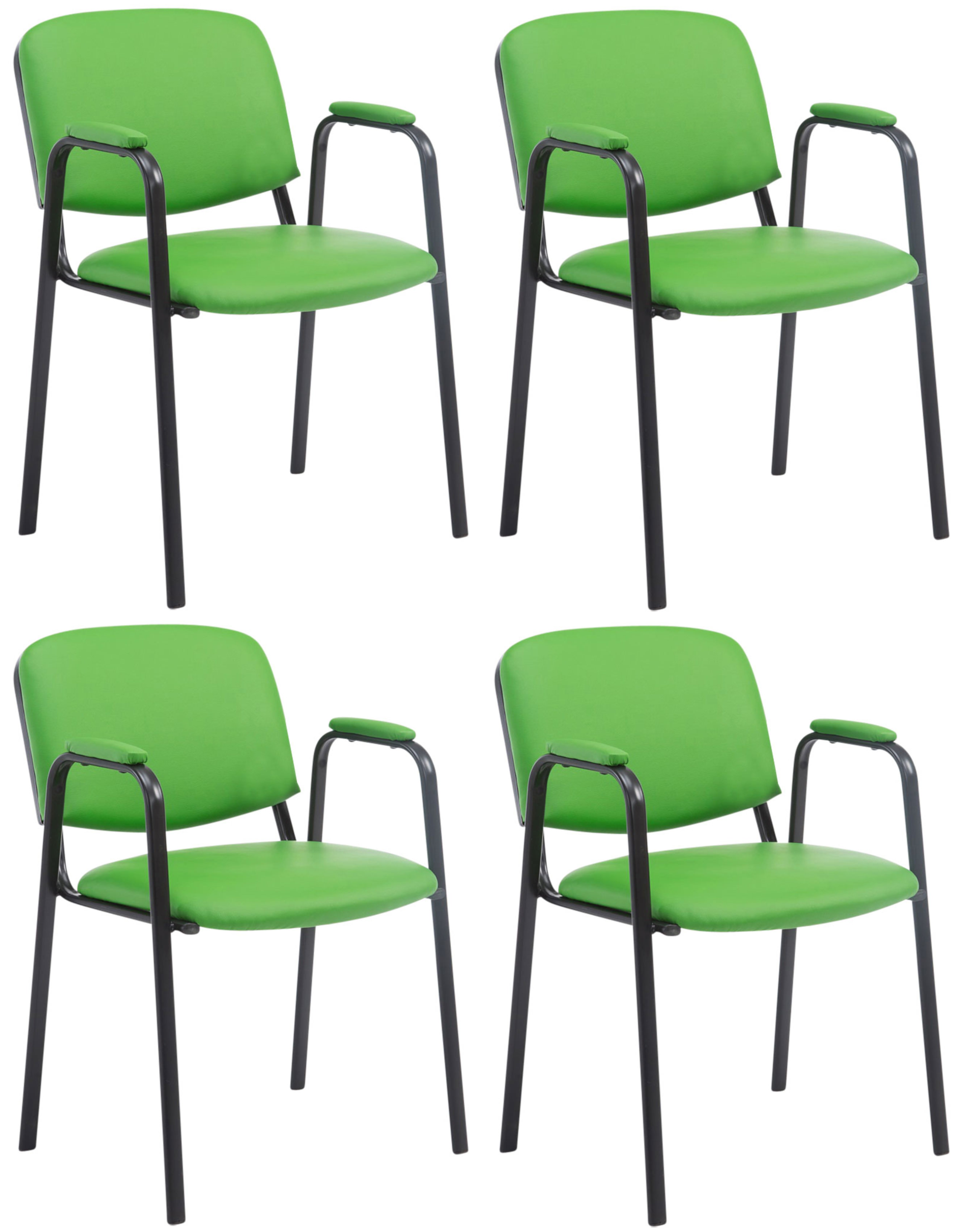 4-pack stapelstolar Ken Pro, konstläder