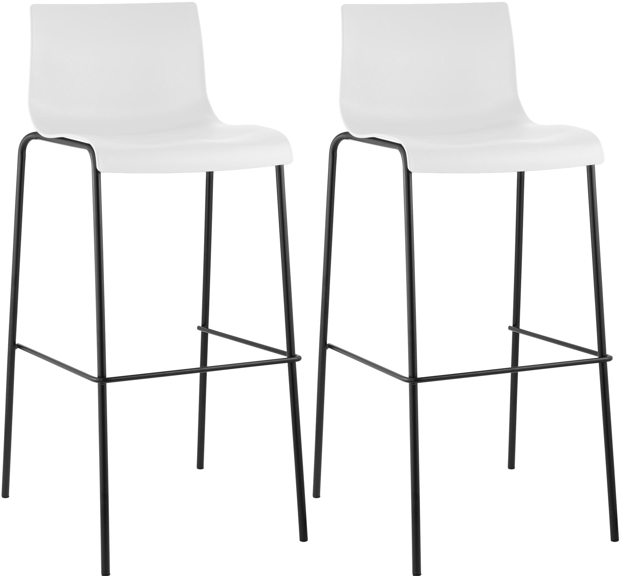 2-pack Barstolar Hover i plast