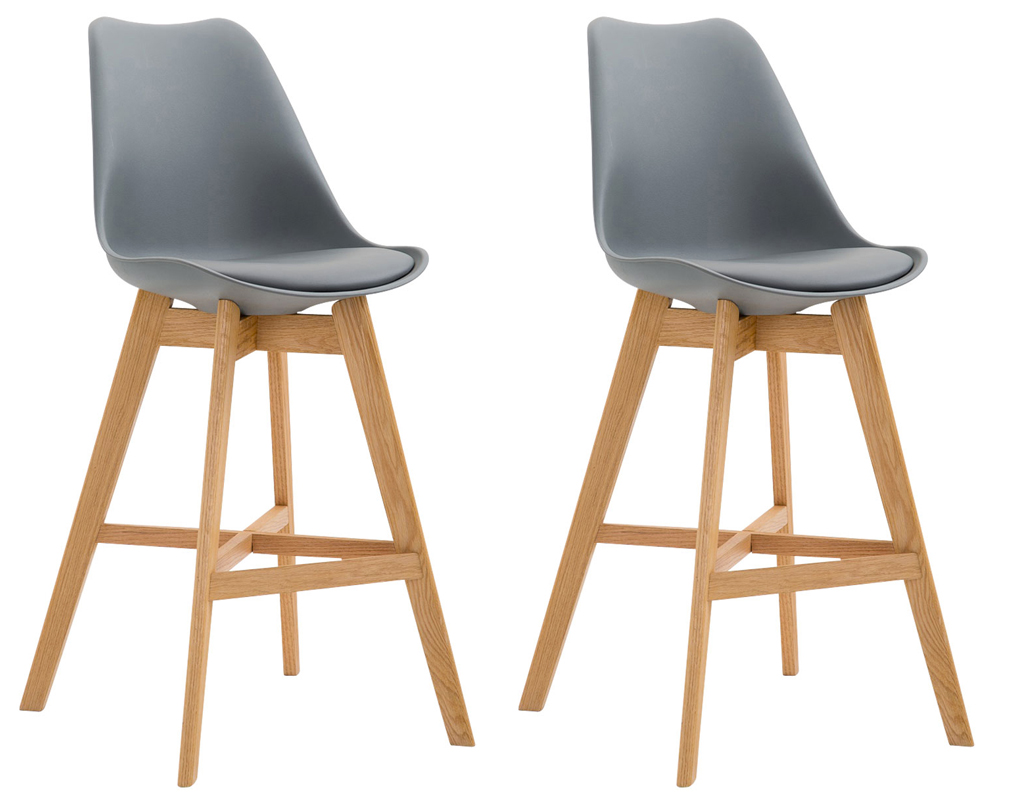 Set med 2 barstolar Cannes plast