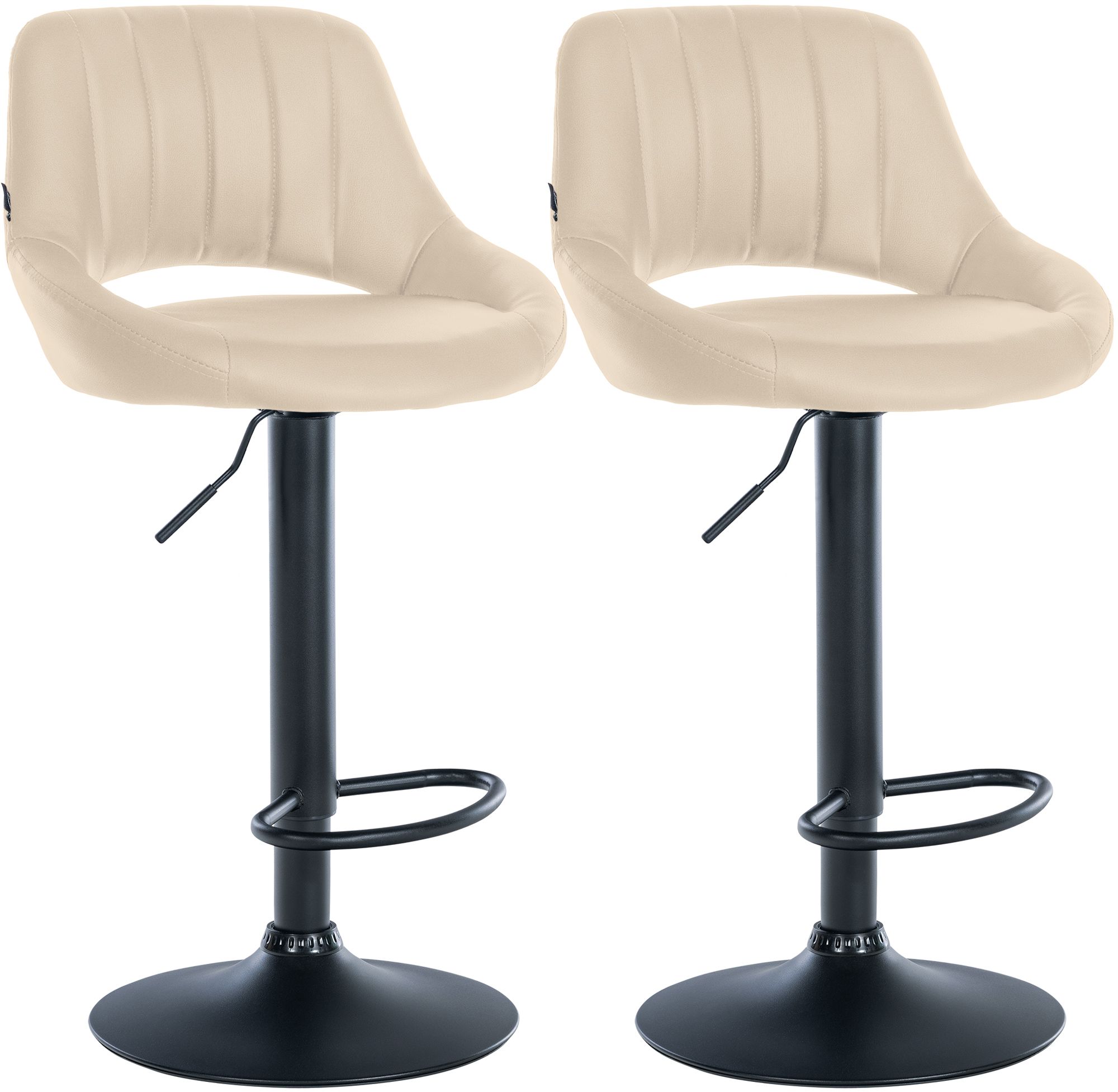 2-pack barstolar Milet i konstlader