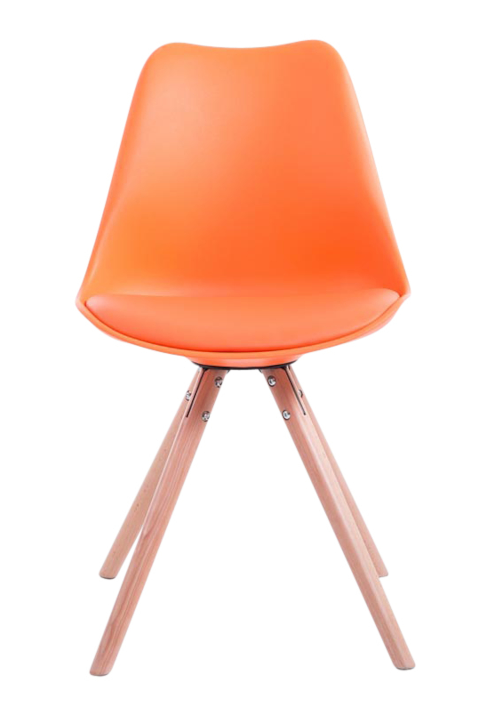 Uppsättning av 4 stolar Toulouse Faux Leather Round