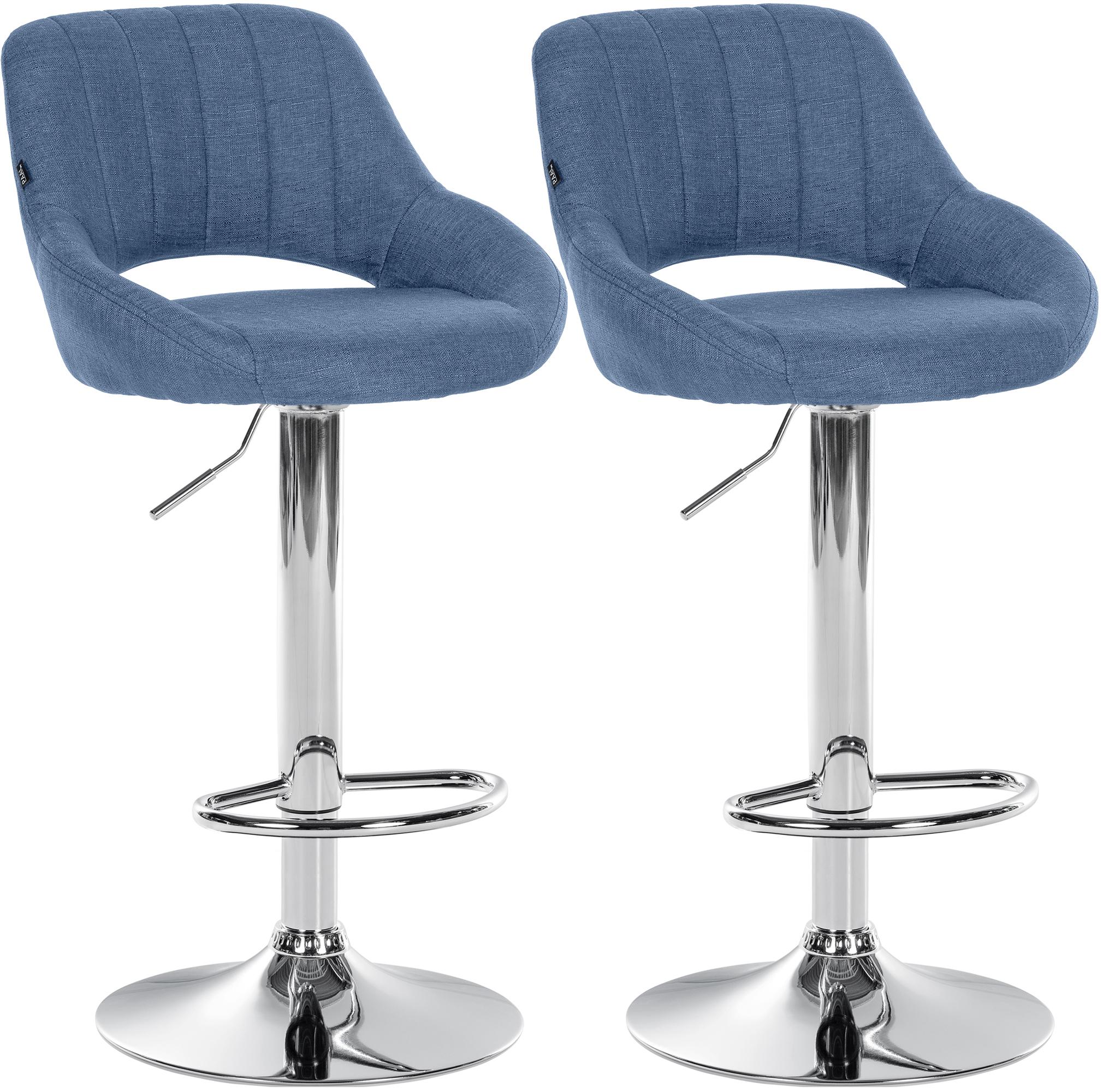 2-pack barstolar Milet i tyg