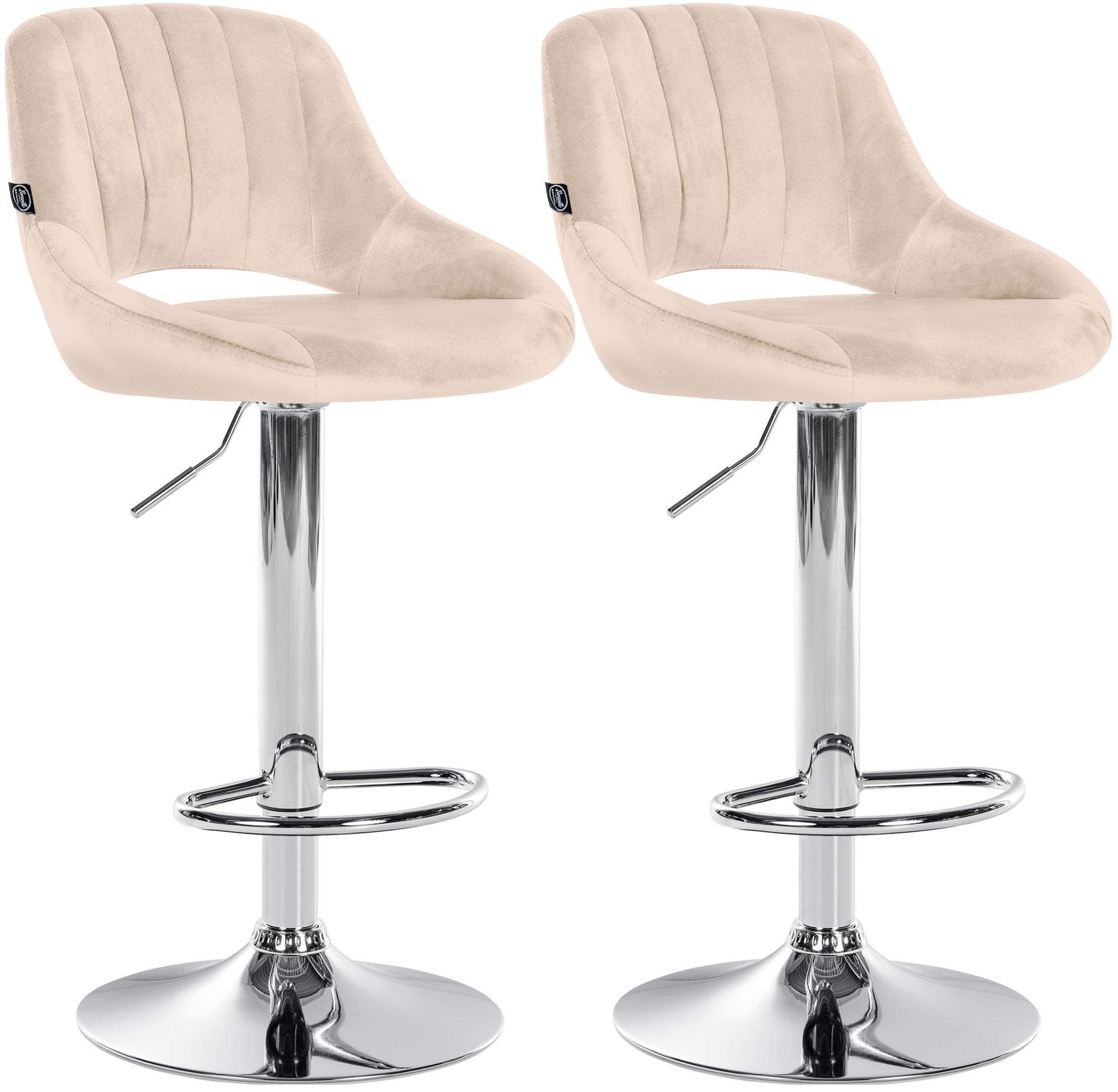 2-pack barstolar Milet i sammet