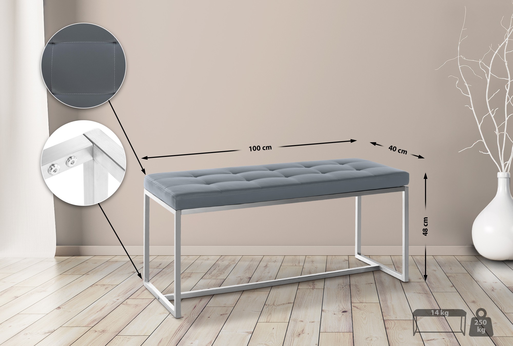 Sittbänk Barci Konstläder