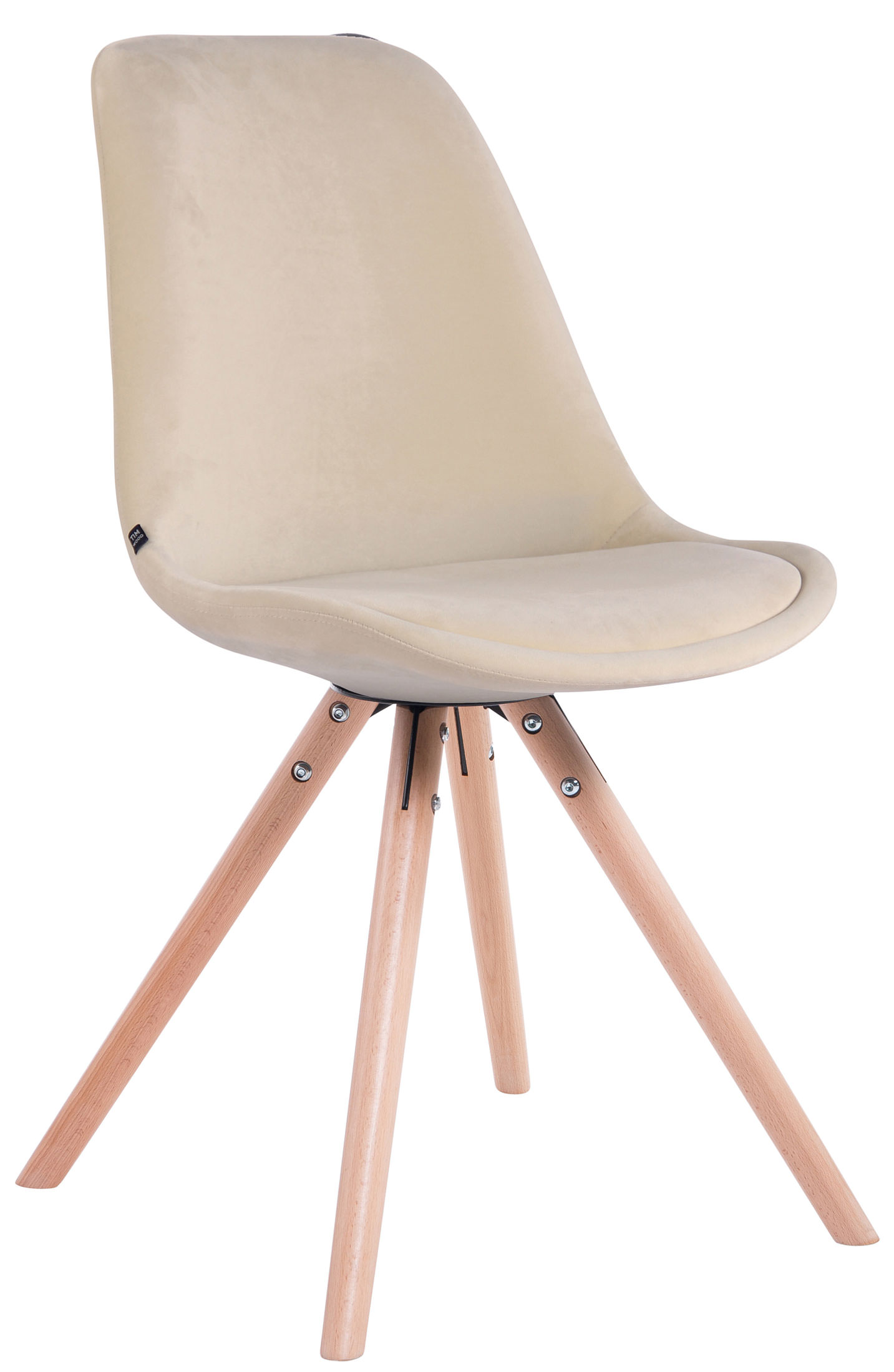 Uppsättning av 4 stolar Toulouse Velvet Round