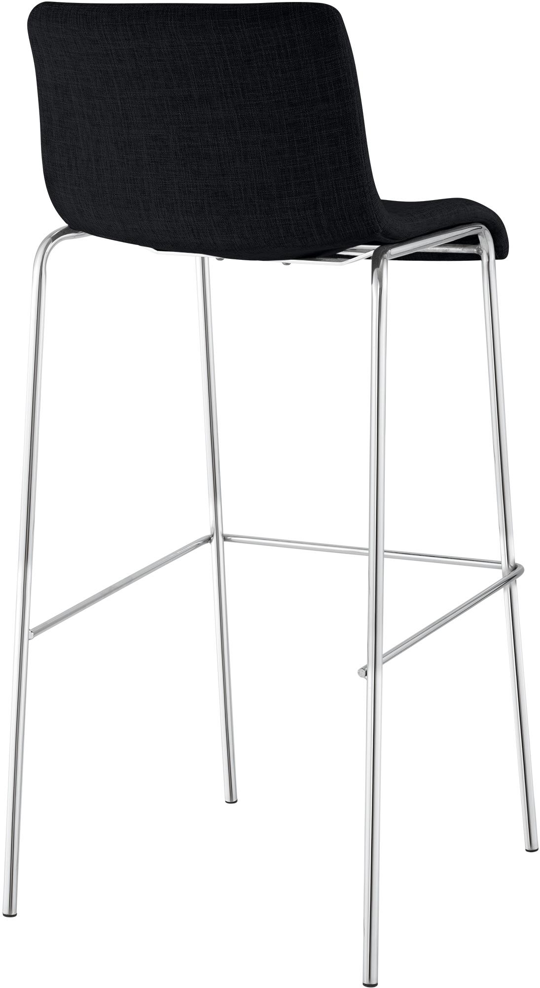 2-pack barstolar Hover i tyg med fyrbensstativ