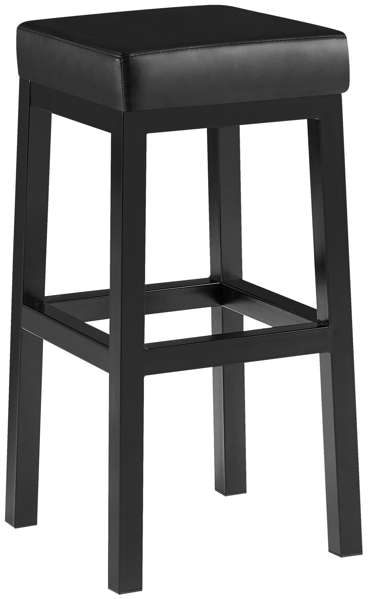 Barstol Taylor konstläder 78 cm metallram svart