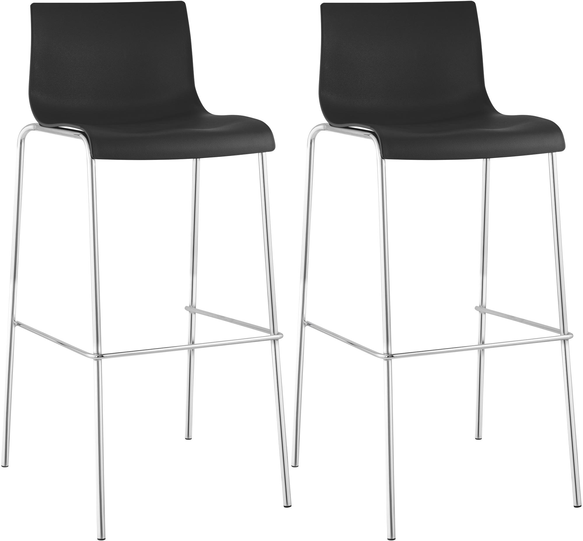 2-pack Barstolar Hover i plast