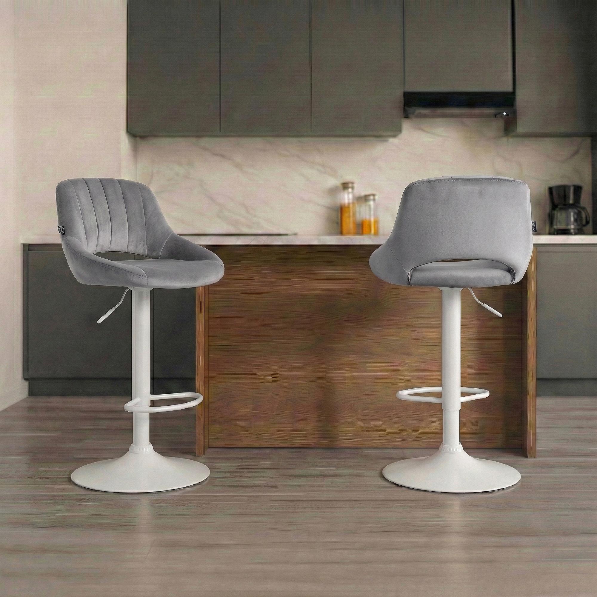 2-pack barstolar Milet i sammet
