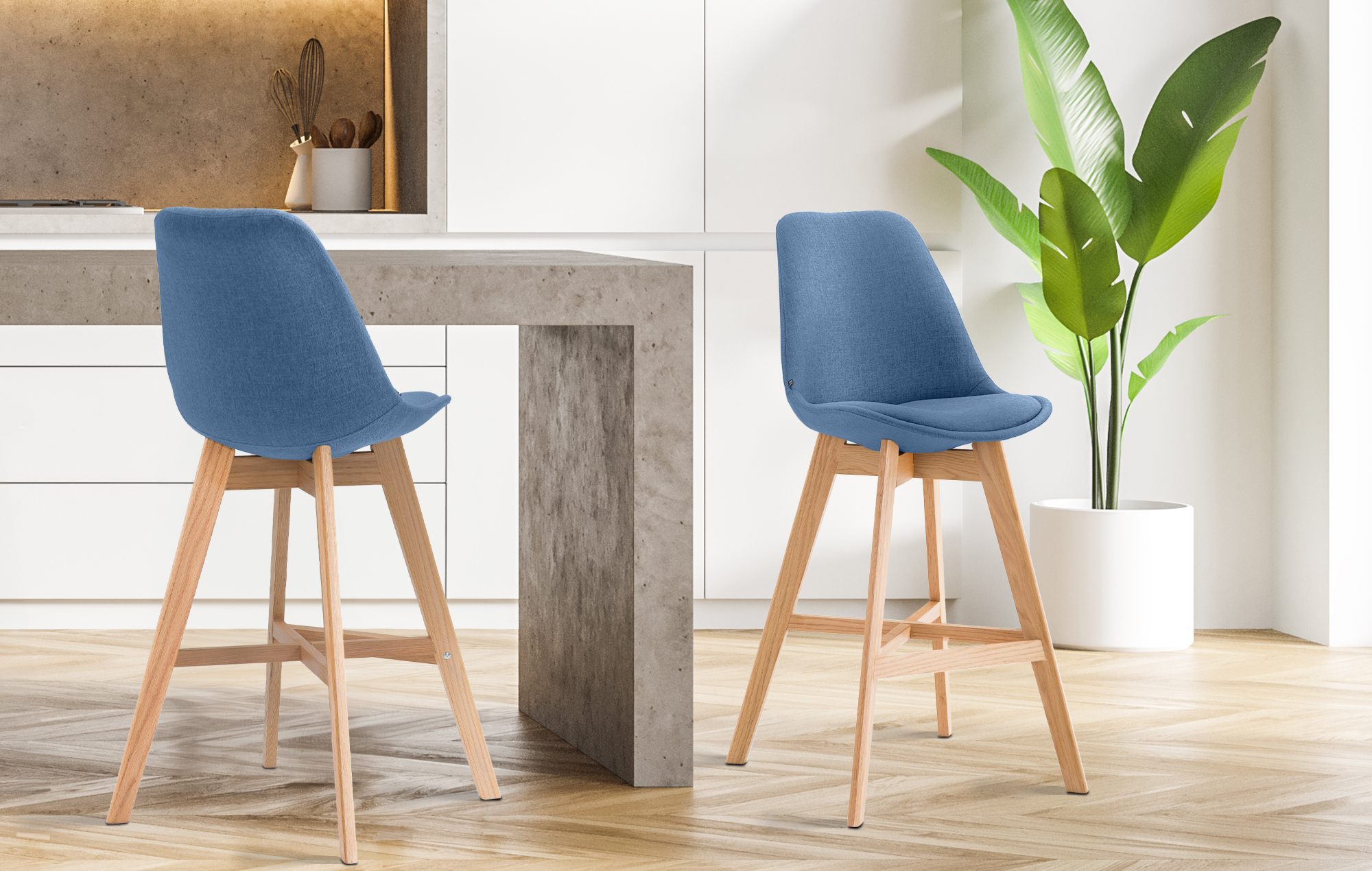 2-pack Barstol Cannes Tyg