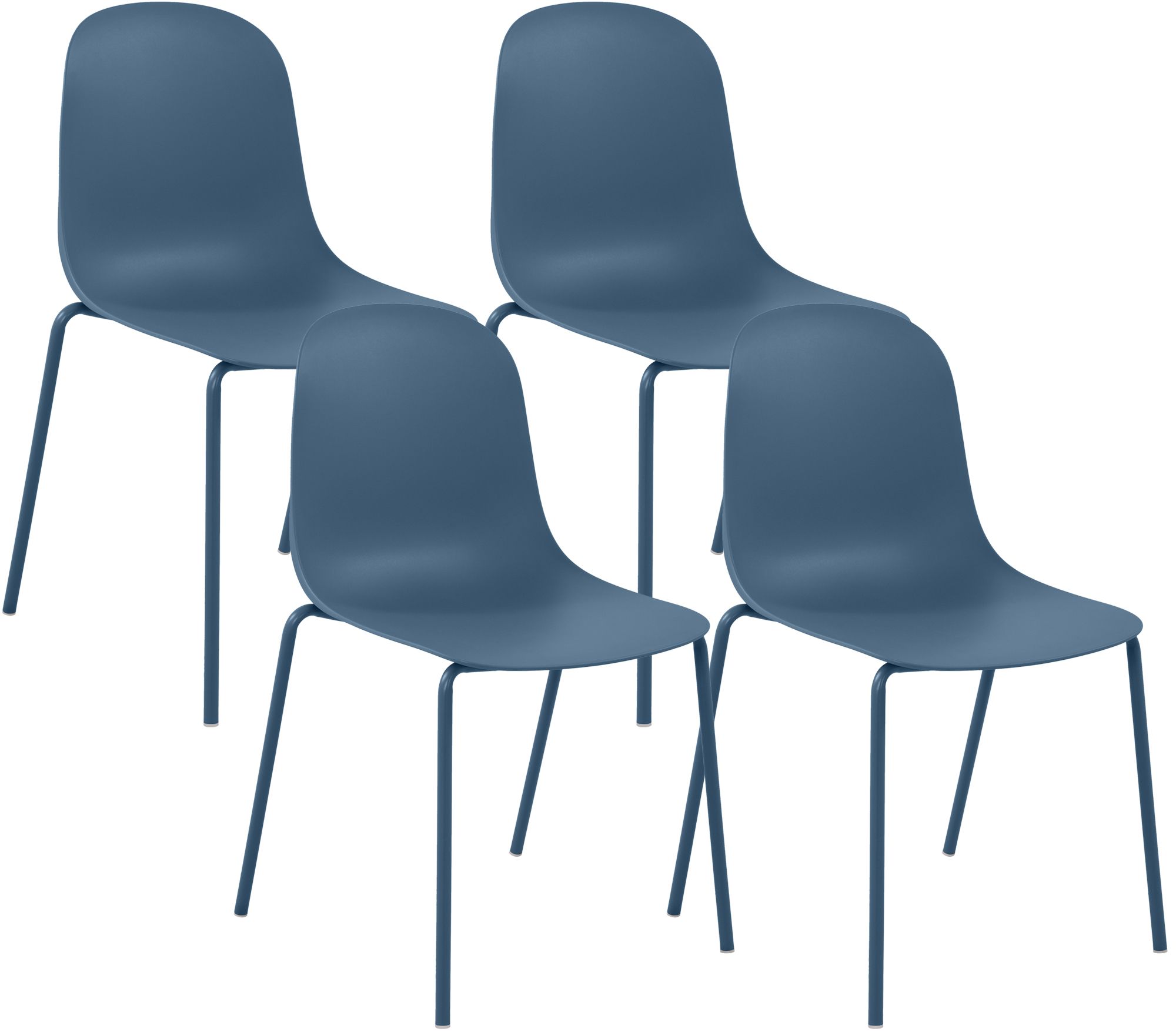4-pack stapelbara stolar Hardin