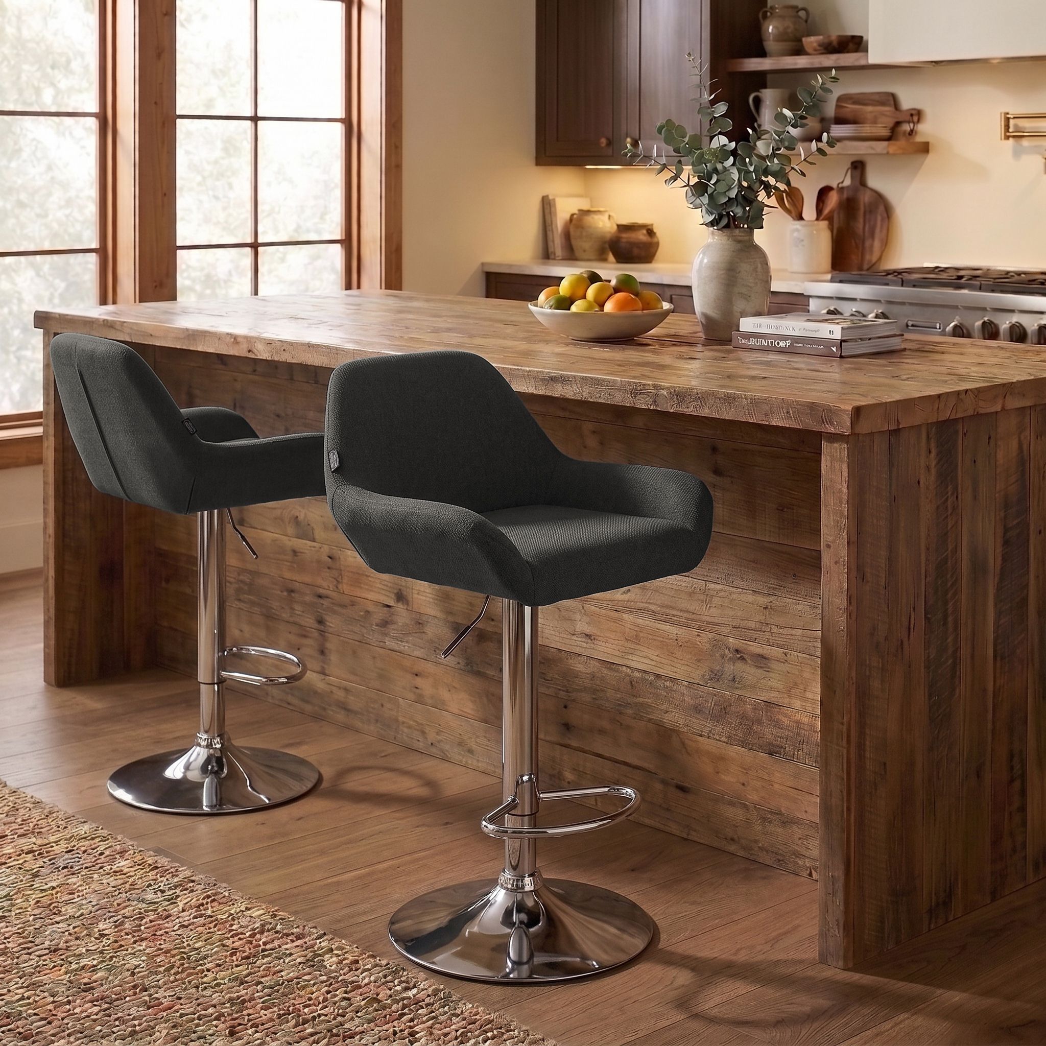 Barstol Braga tyg modern design och bekväm sits passar kök och hem