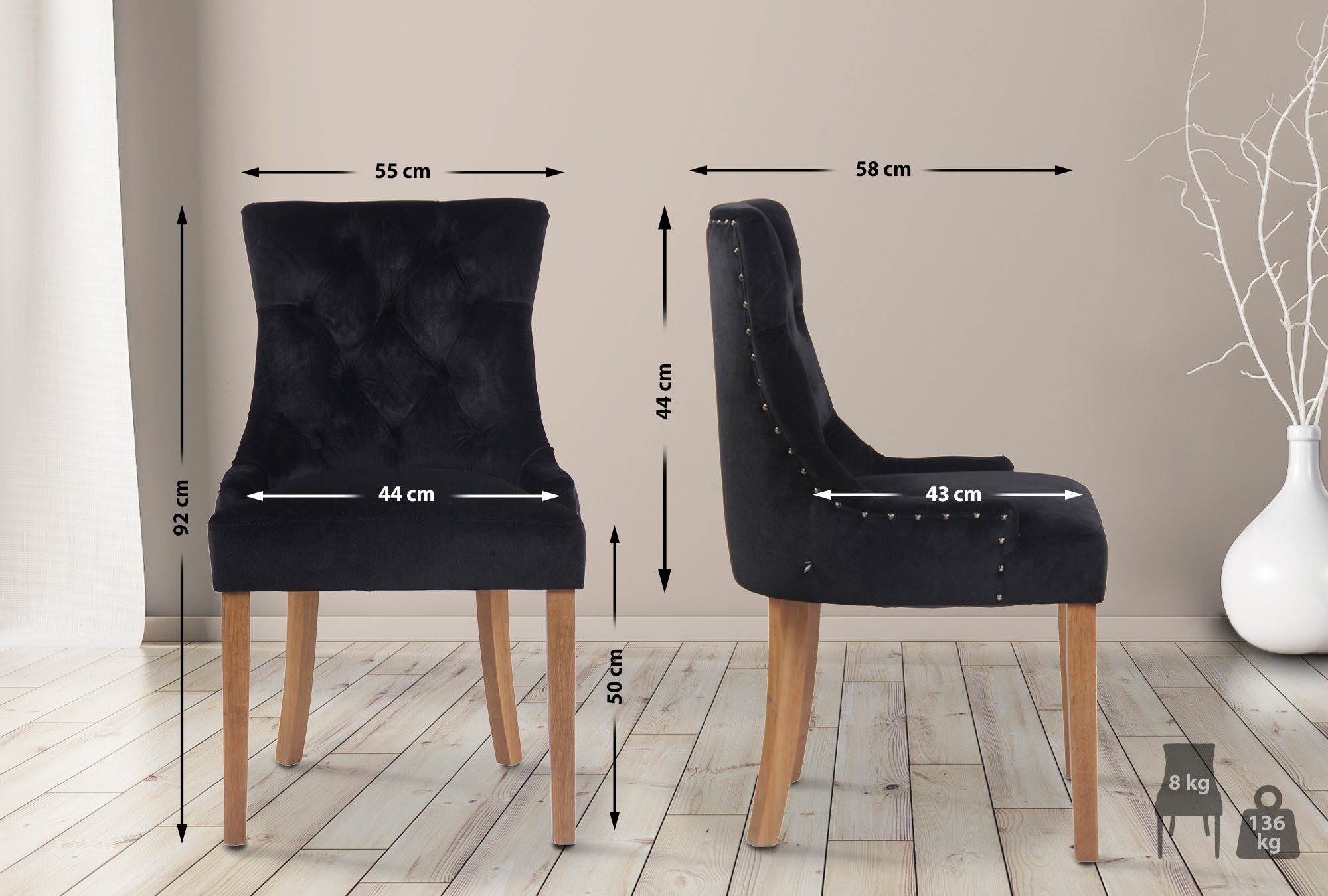 Matstol Aberdeen Velvet