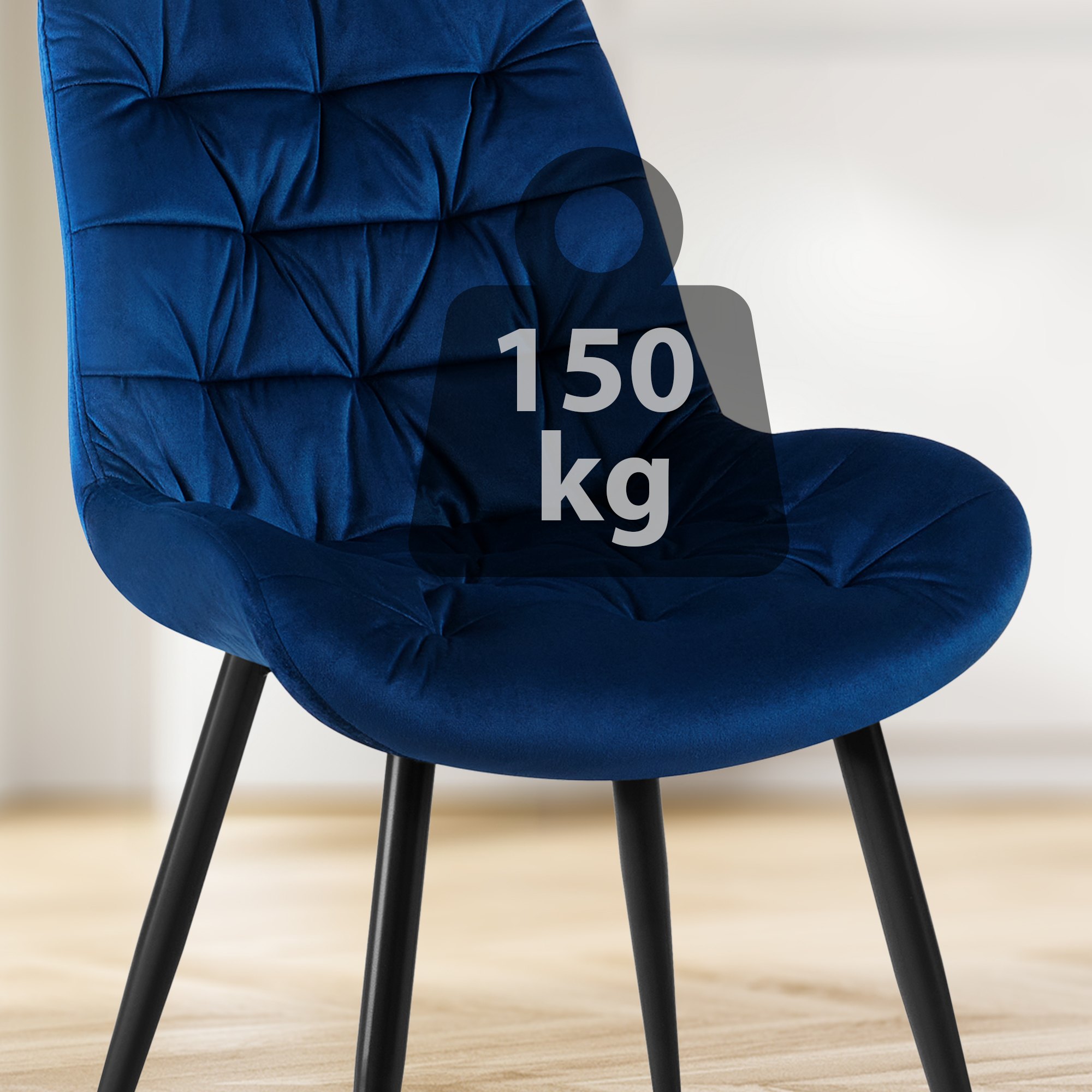 Rossford matstol i sammet