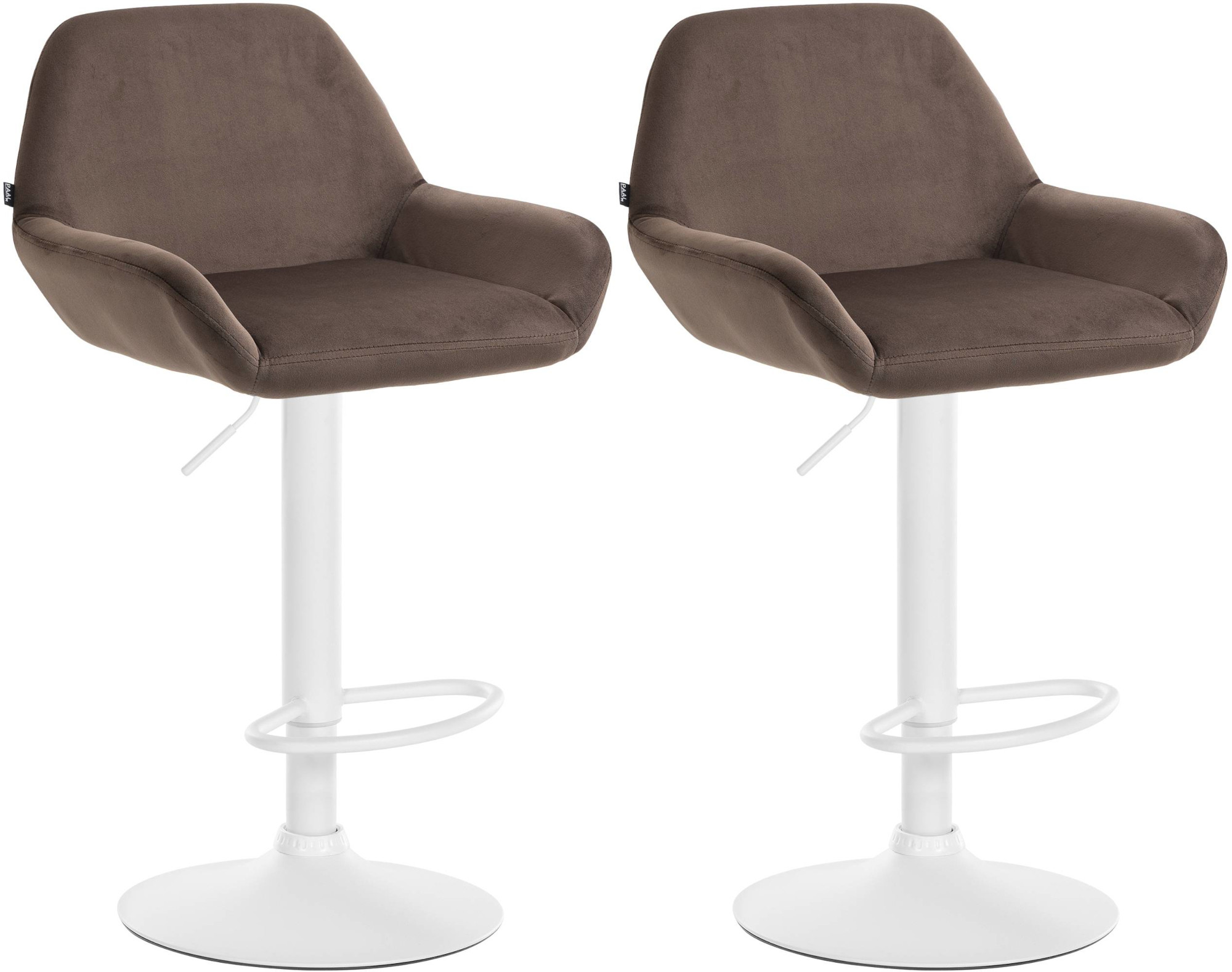 Set med 2 stycken Braga Sammet Barstolar