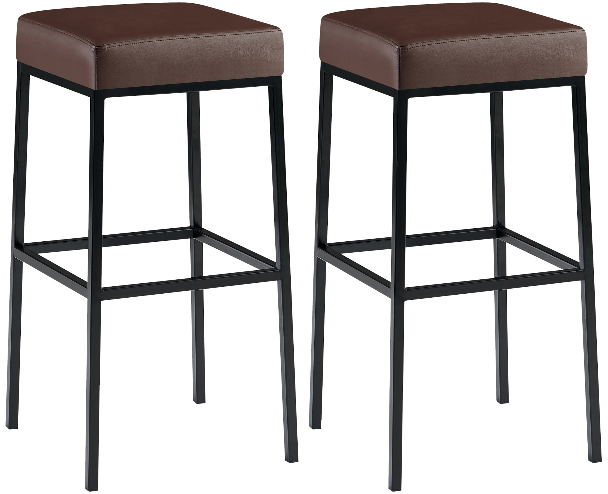 2-pack Barstolar Montreal konstläderöverdrag