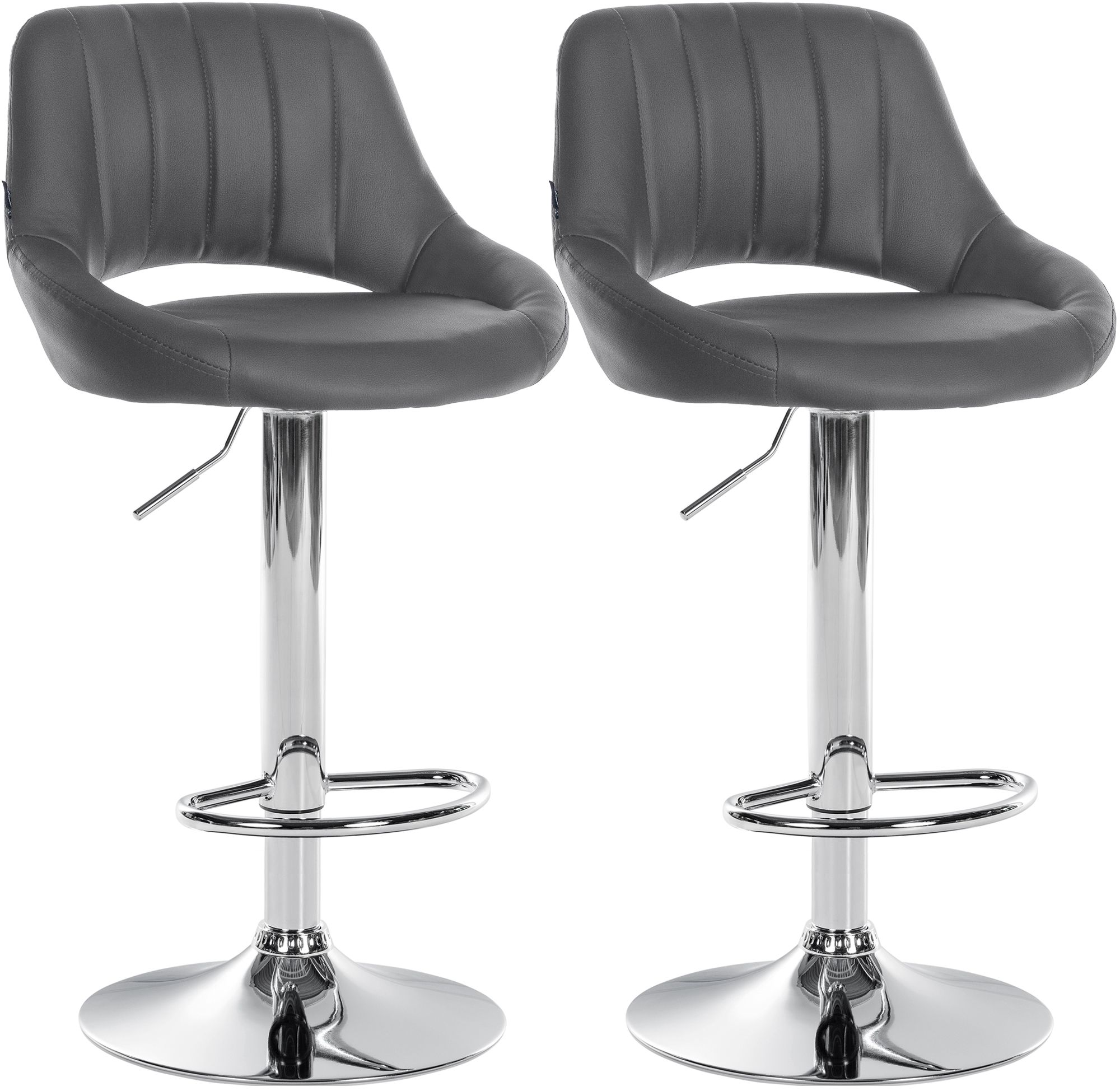 2-pack barstolar Milet i konstlader