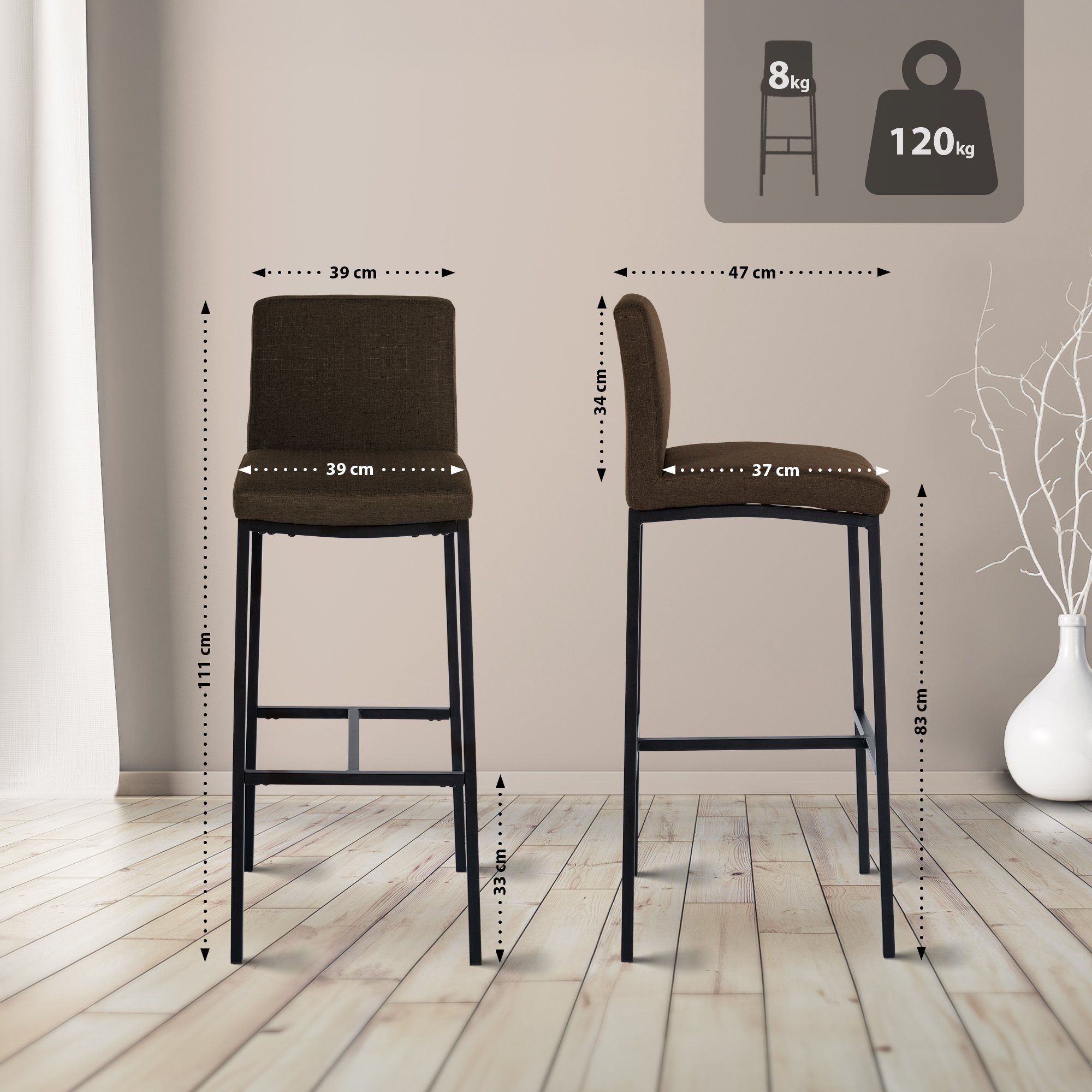 2-pack barstolar Freeport