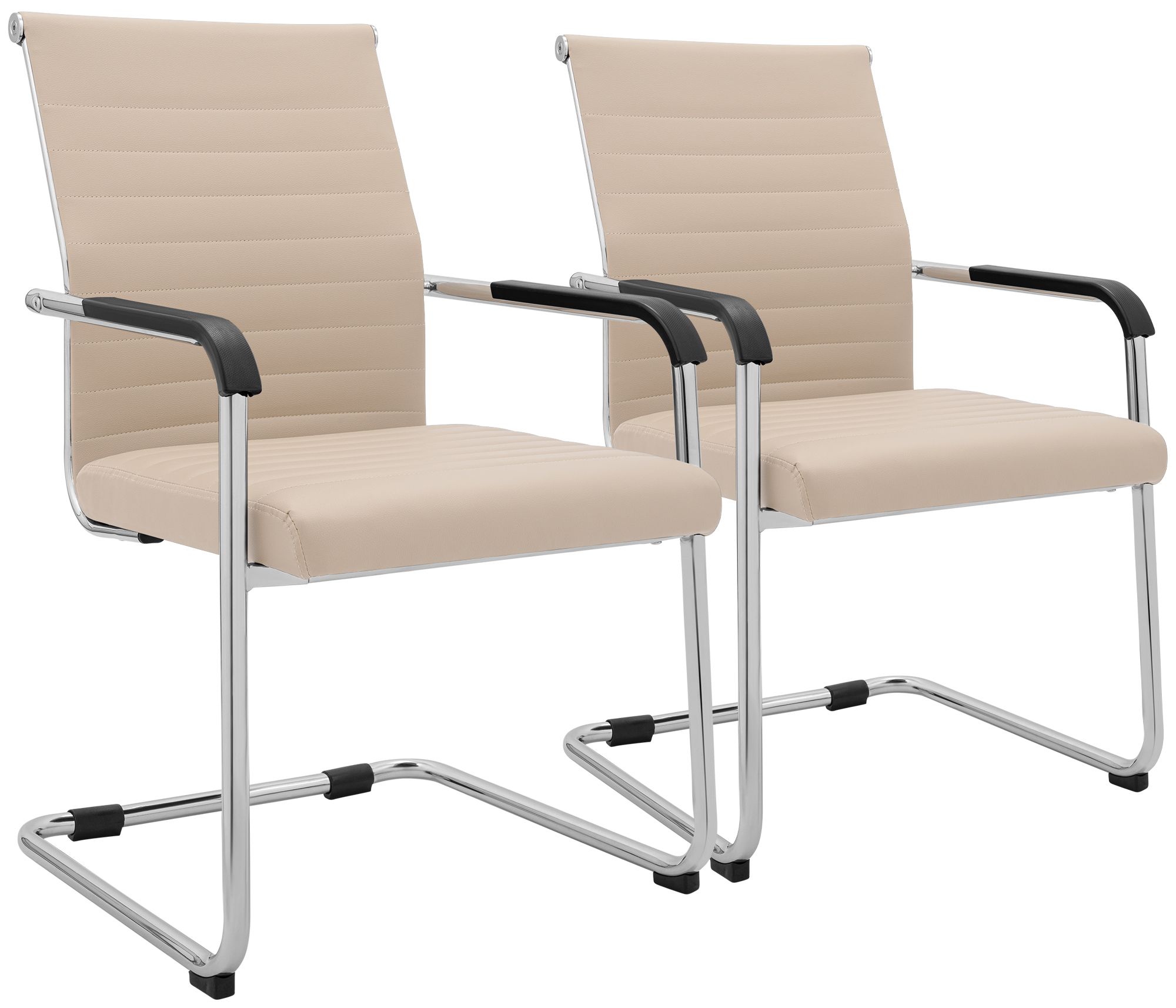 2-pack svängstolar Hakon i läderlook