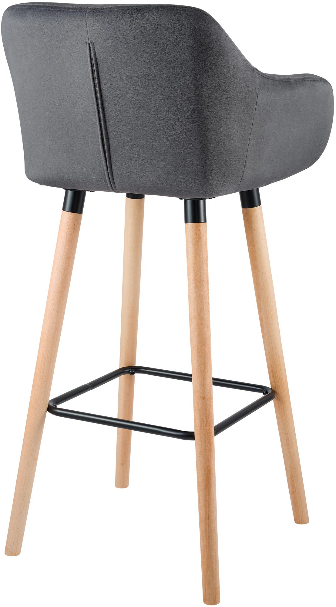 2-pack barstolar Grant sammet