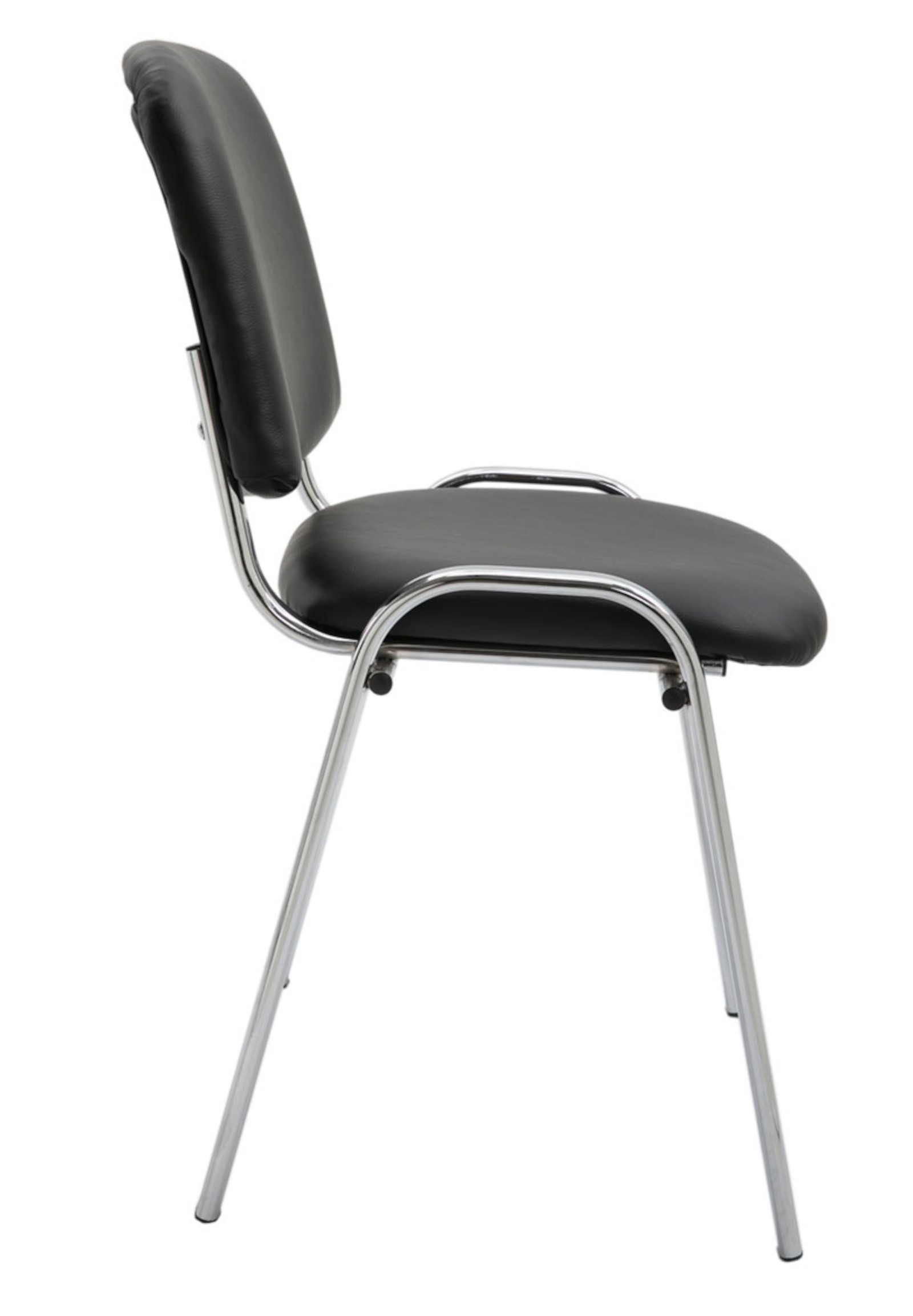 Set med 4 stolar Ken Chrome Imitation Leather