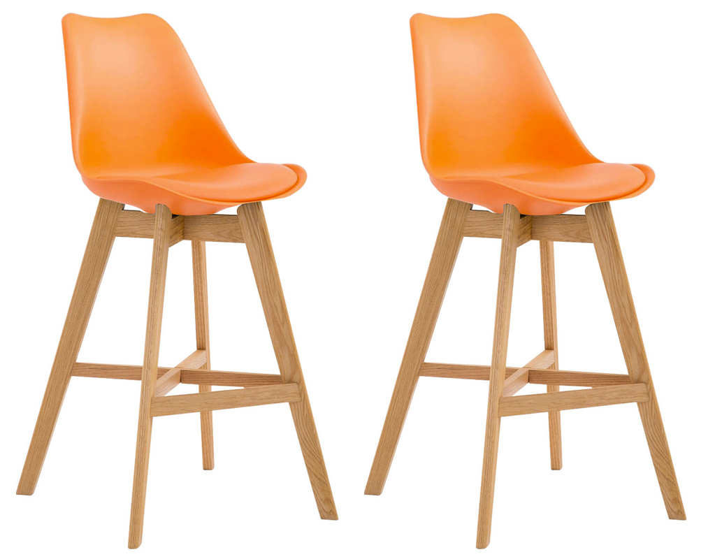 Set med 2 barstolar Cannes plast