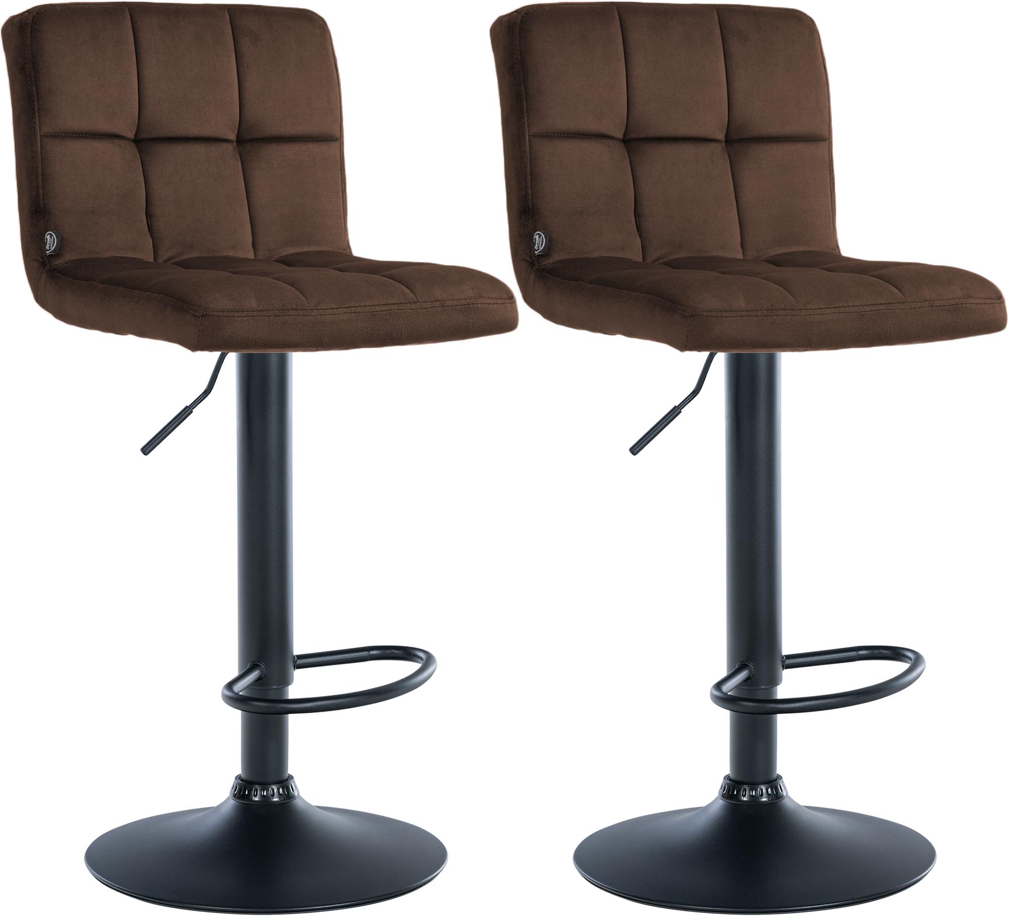 2-pack barstolar Peru sammet
