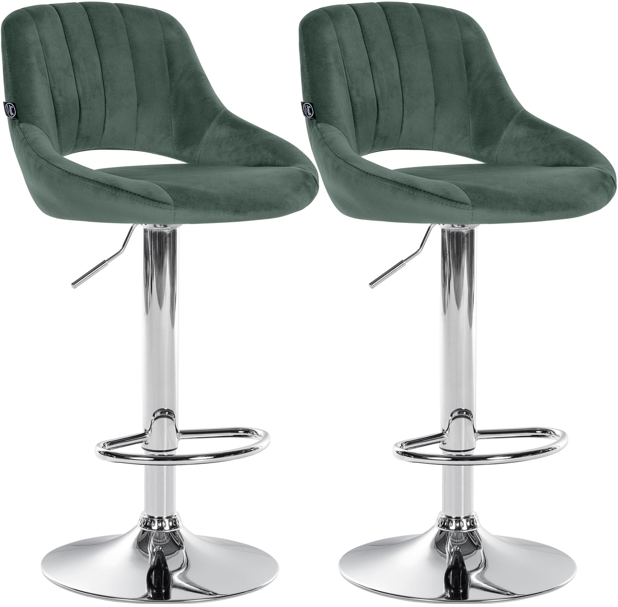 2-pack barstolar Milet i sammet
