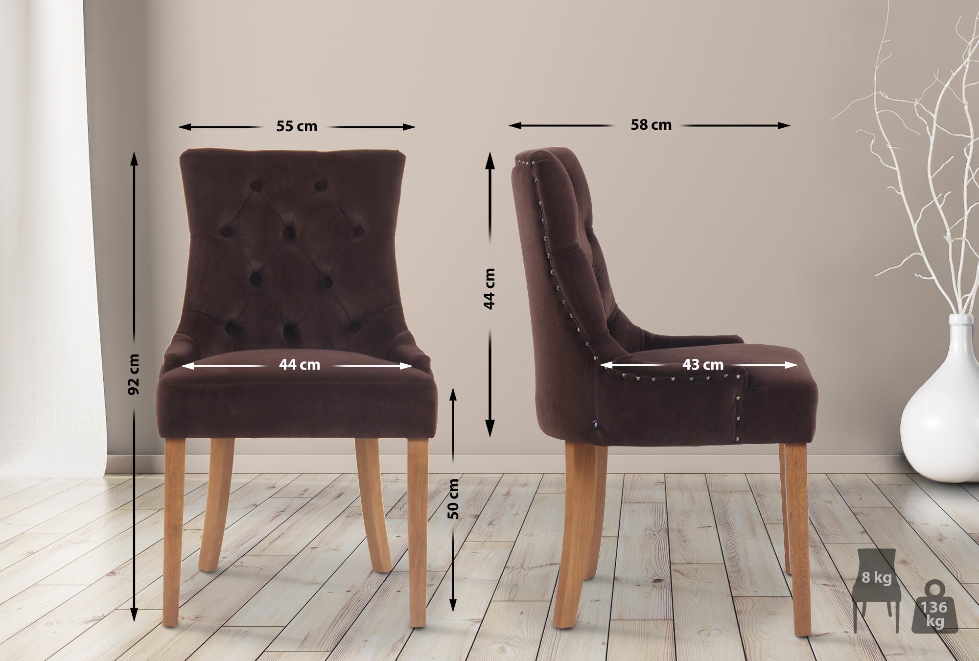 Matstol Aberdeen Velvet