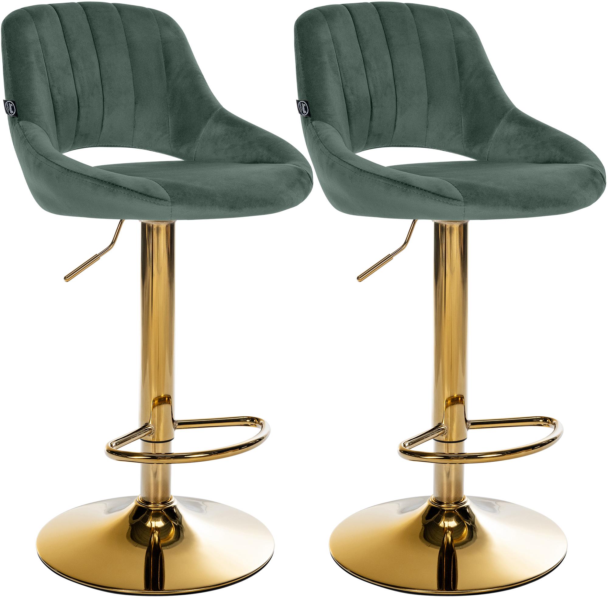 2-pack barstolar Milet i sammet