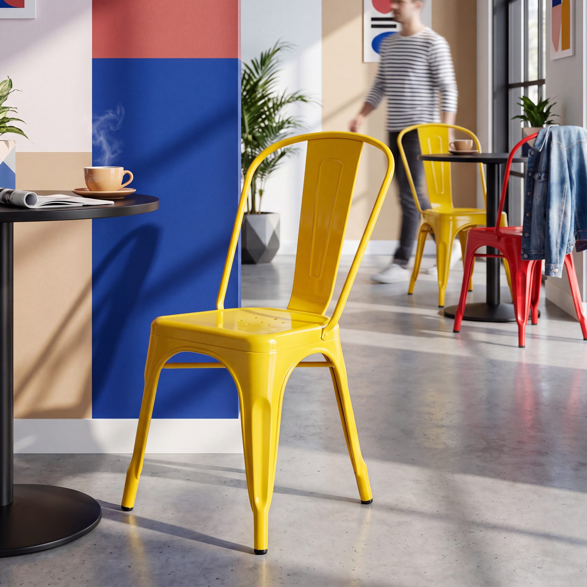 4-pack Stapelbara Stolar Benedikt