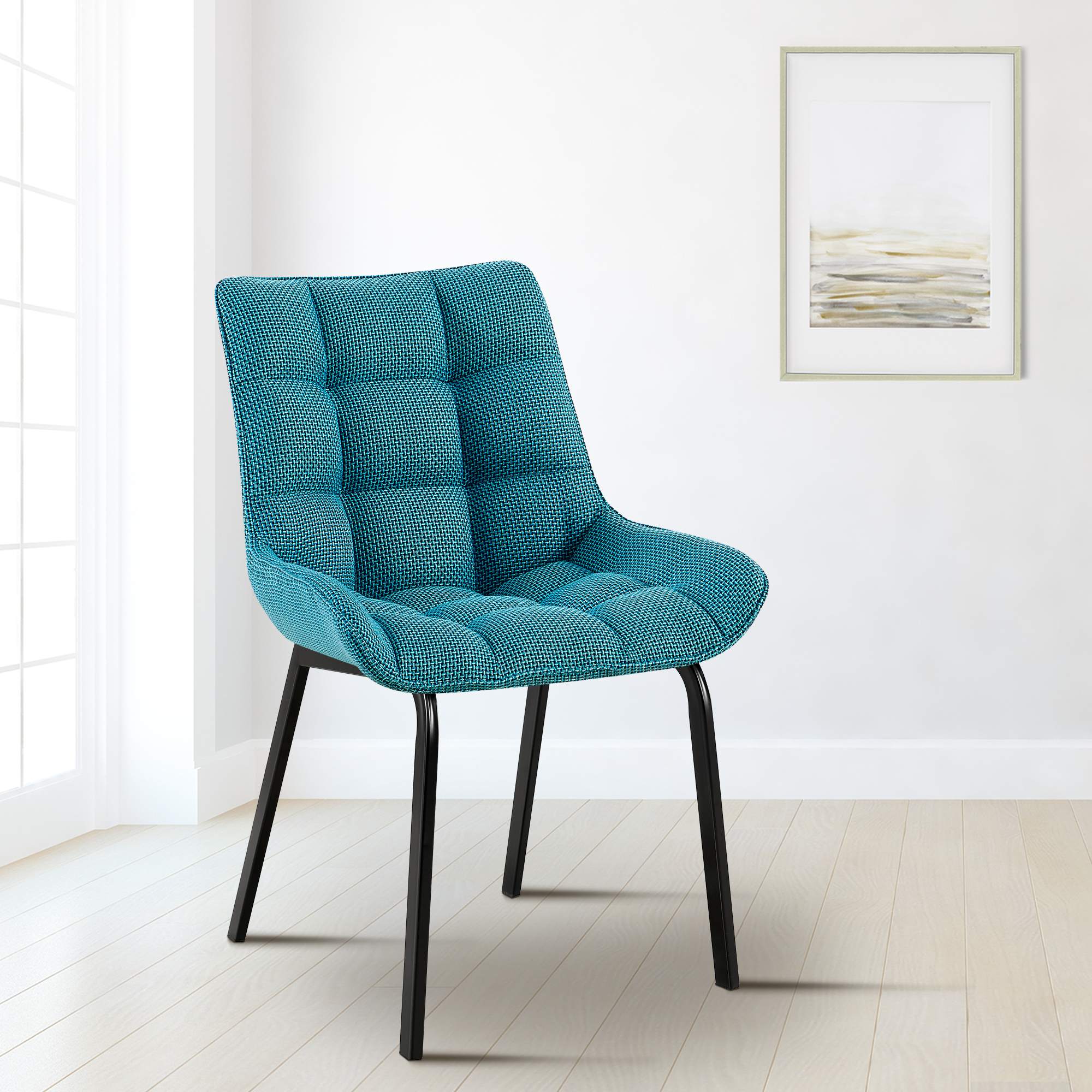 Uppsättning av 4 matstolar Saranda Fabric