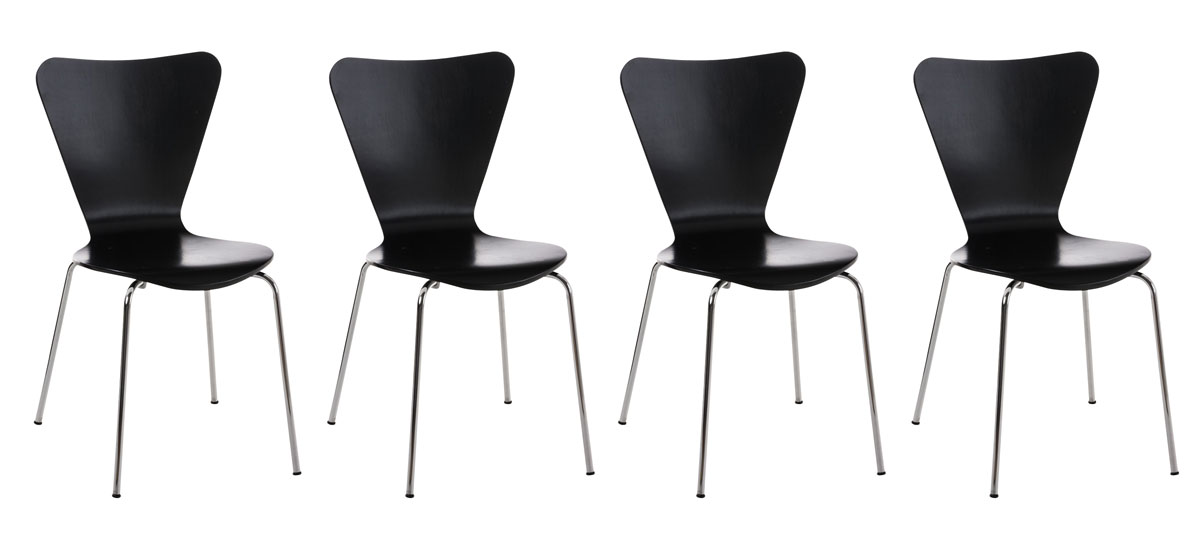 4-pack Matstol Calisto Trä