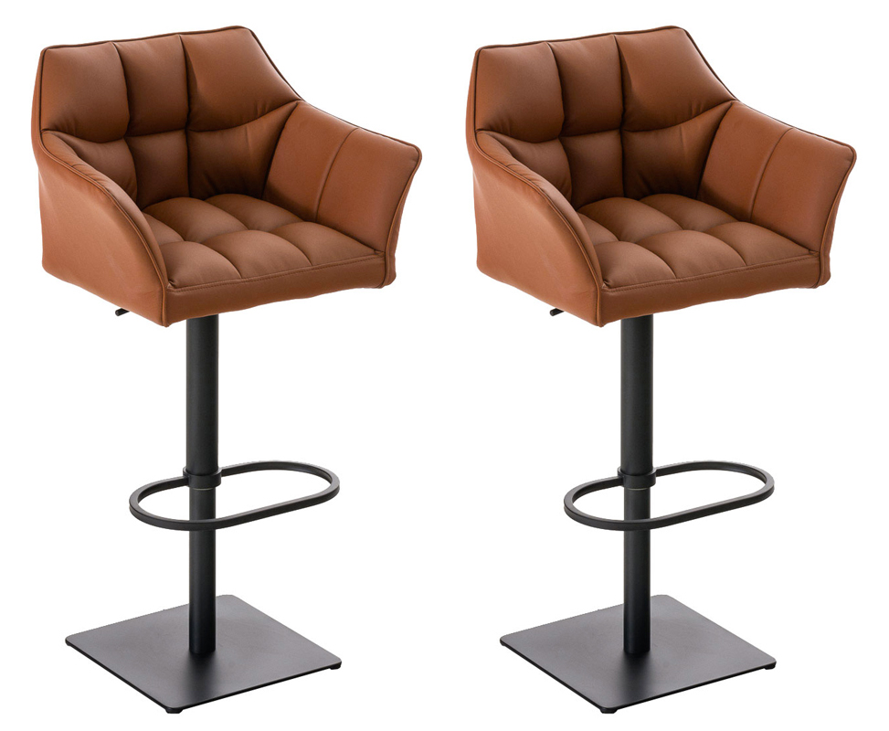 2-pack barstolar Damaso i konstlader