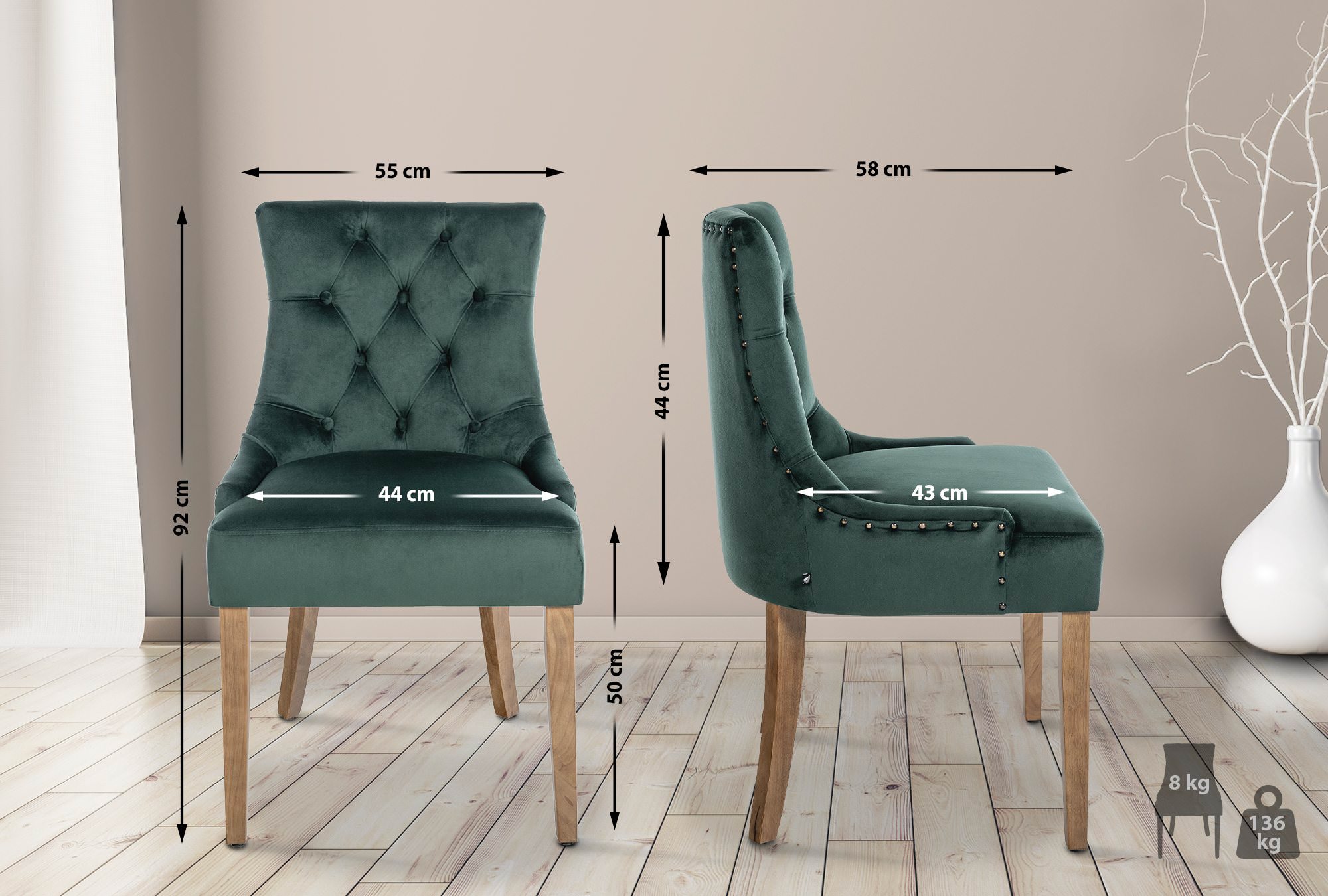 Matstol Aberdeen Velvet