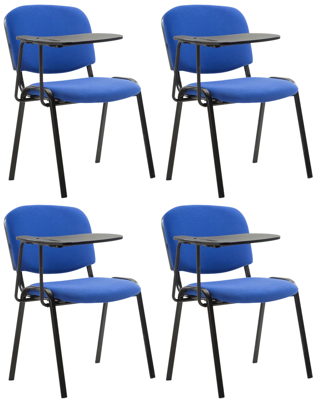 Set om 4 Ken-stolar med hopfällbart bord tyg