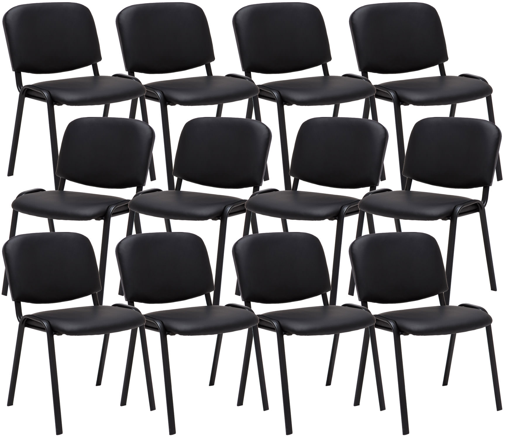 12 stolar för besökare Ken Imitation Leather