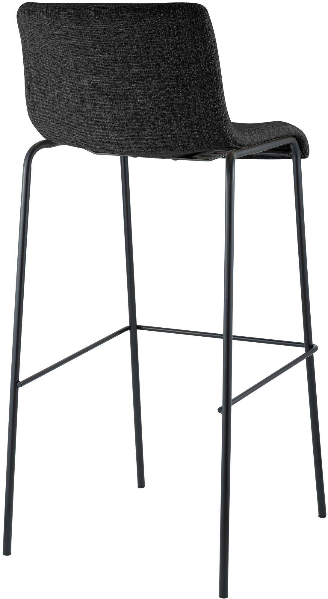 2-pack barstolar Hover i tyg med fyrbensstativ