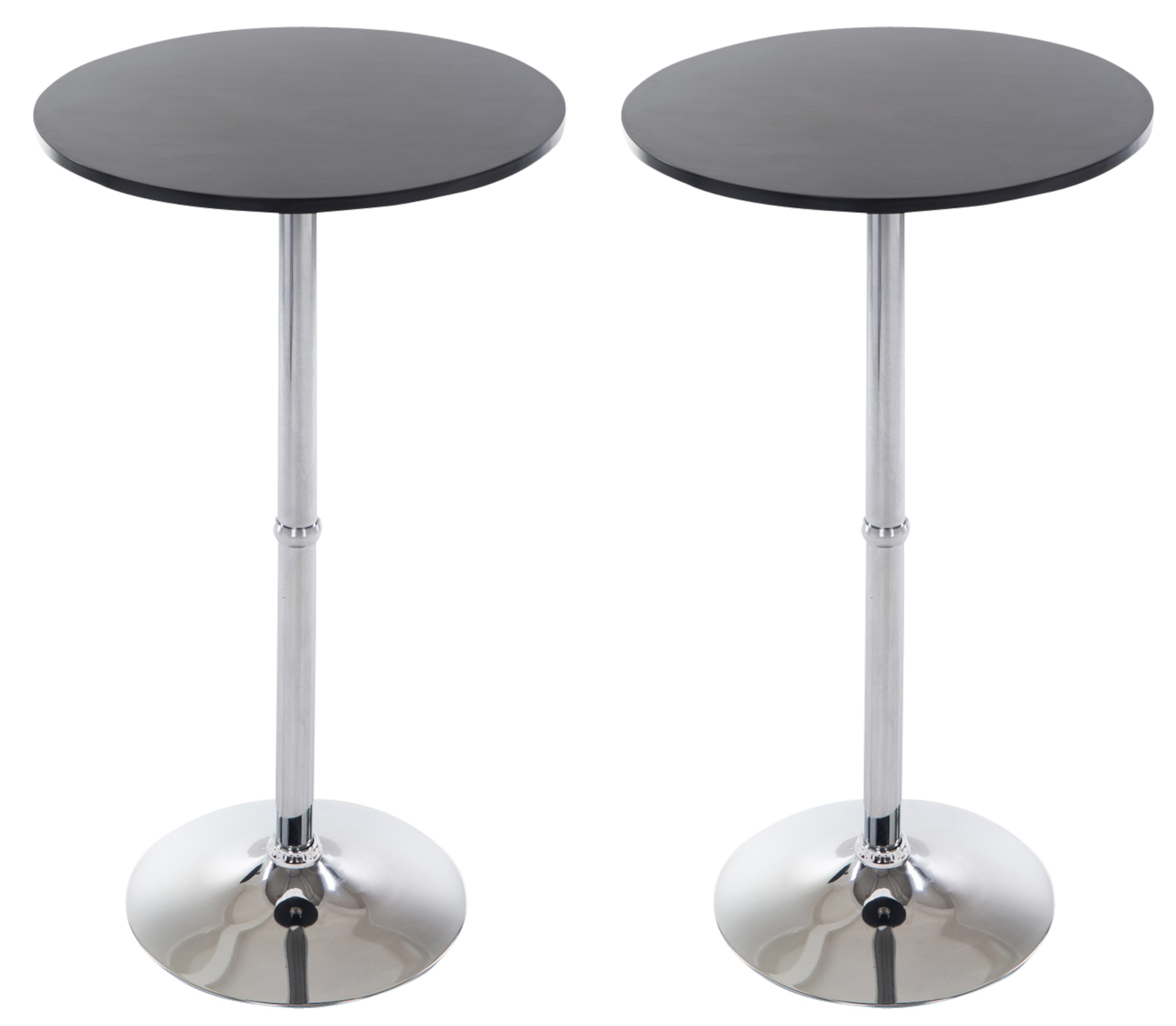 Uppsättning med 2 barbord runda Ø 60 cm