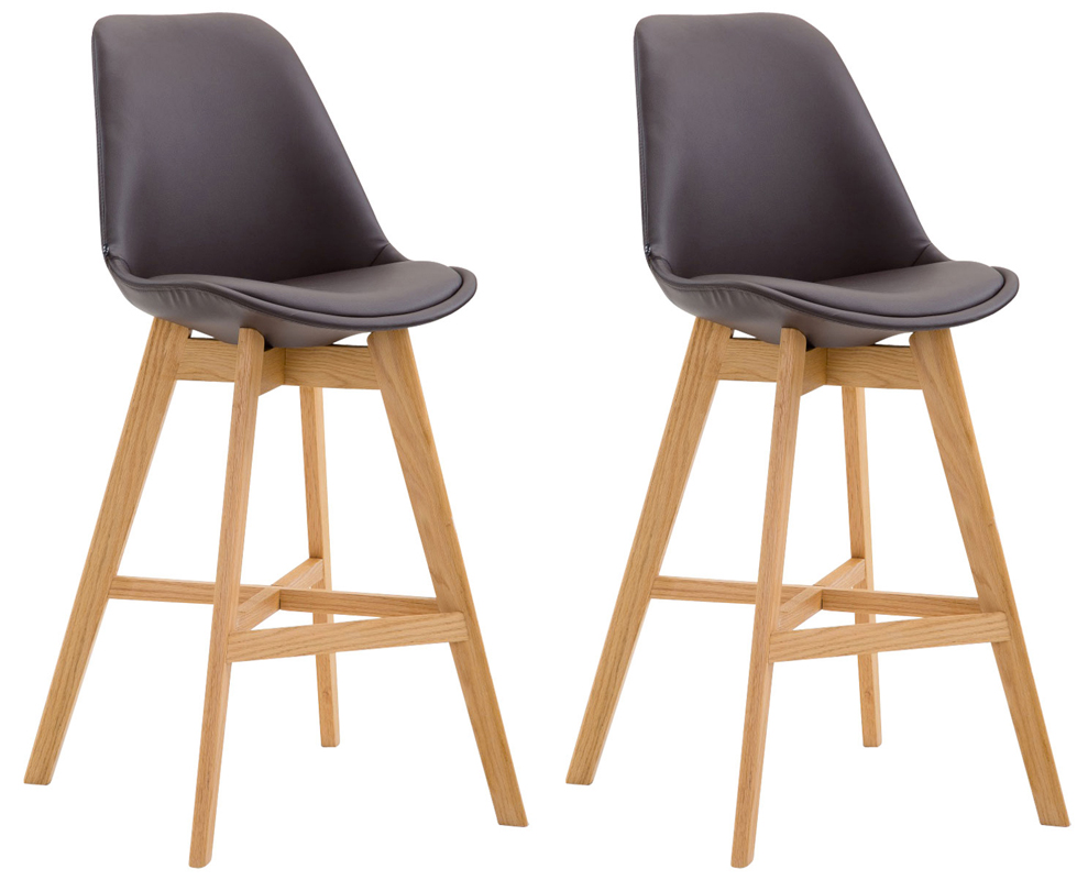 Set med 2 barstolar Cannes Imitation Leather