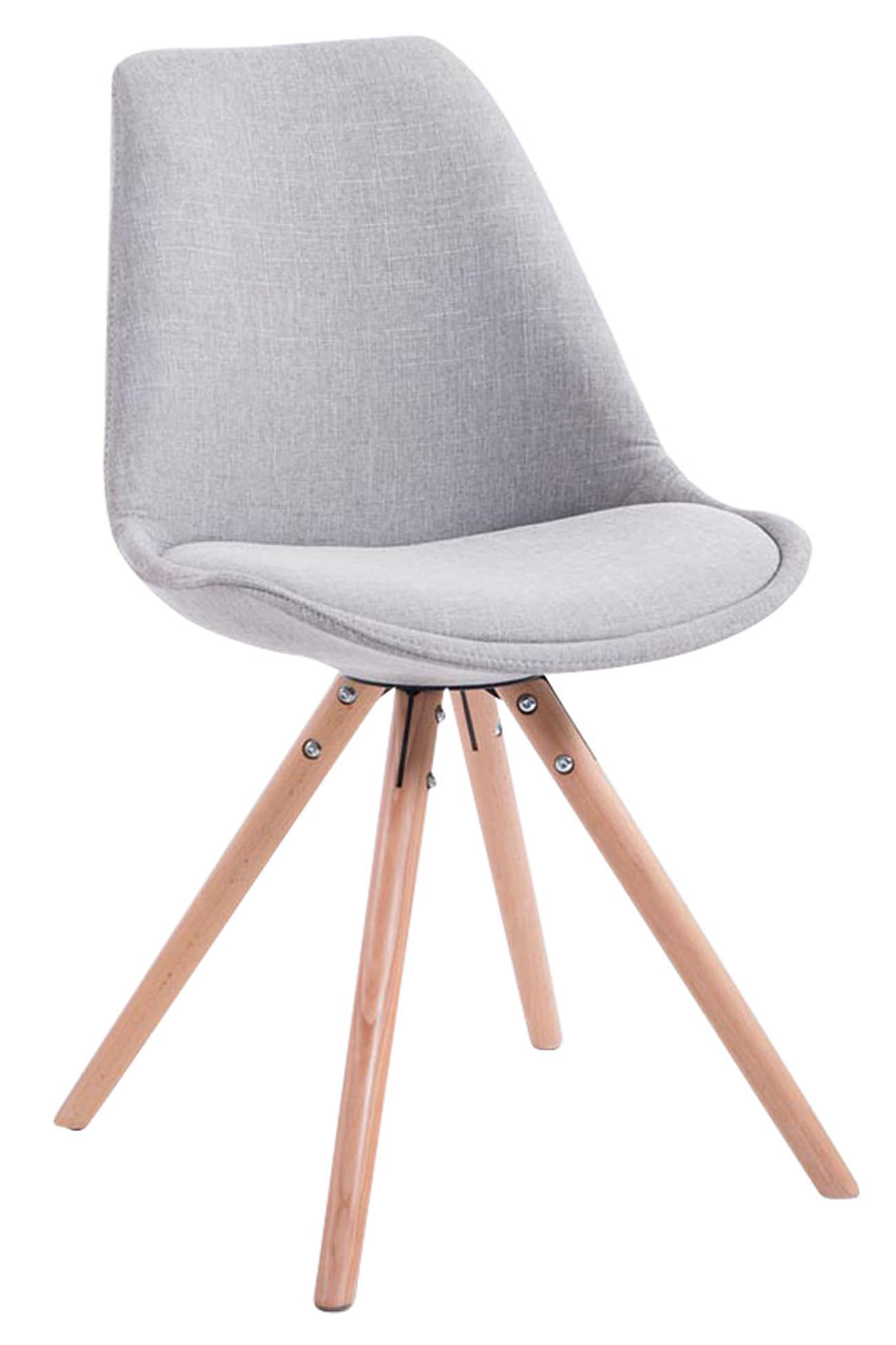 Set med 4 stolar för besökare Toulouse Fabric Round
