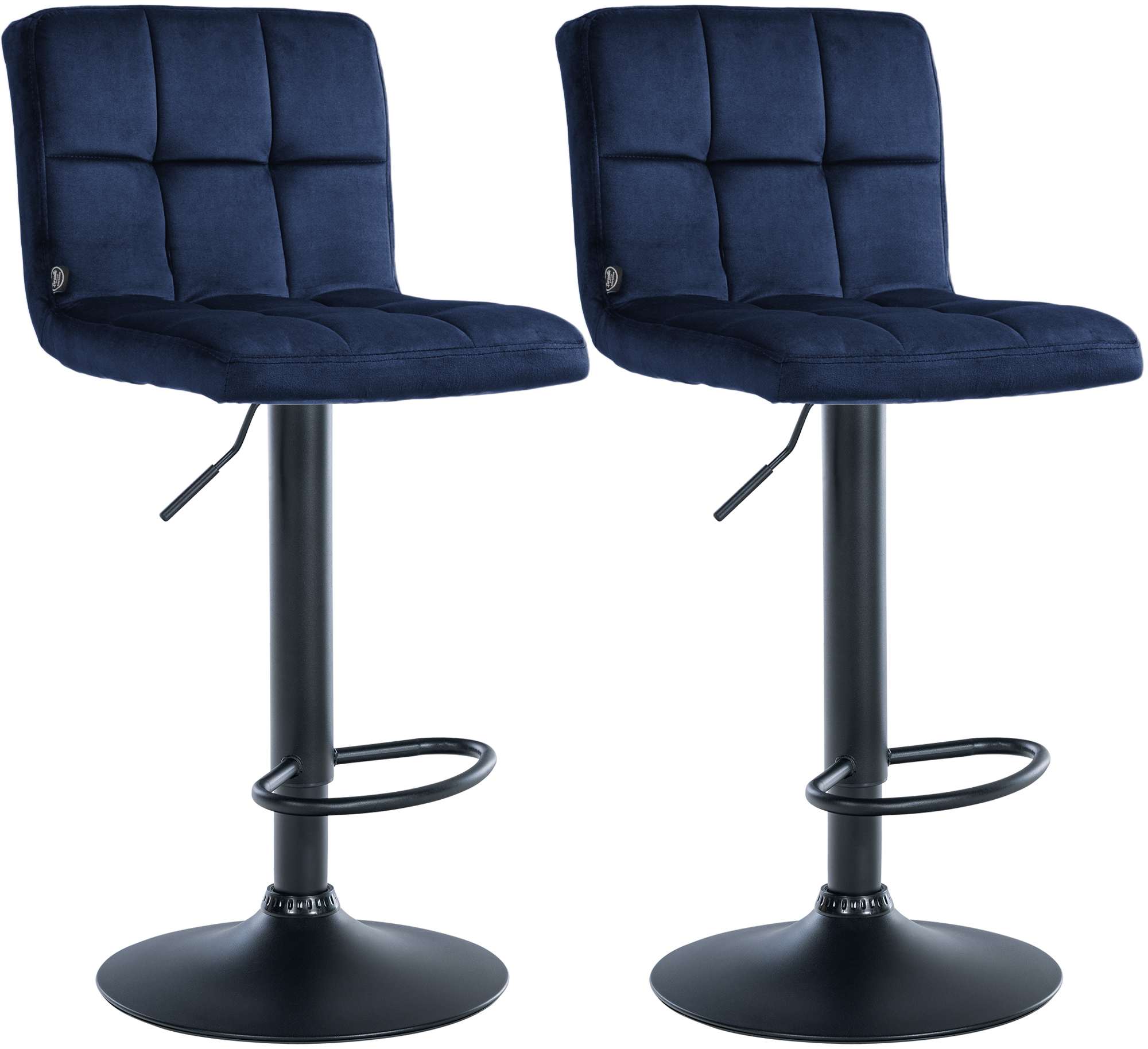 2-pack barstolar Peru sammet