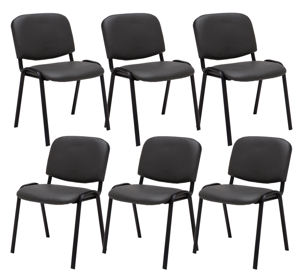 Set med 6 stolar för besökare Ken Imitation Leather