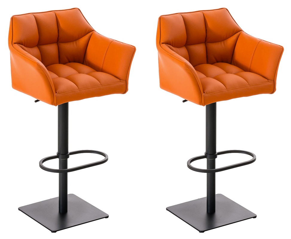 2-pack barstolar Damaso i konstlader