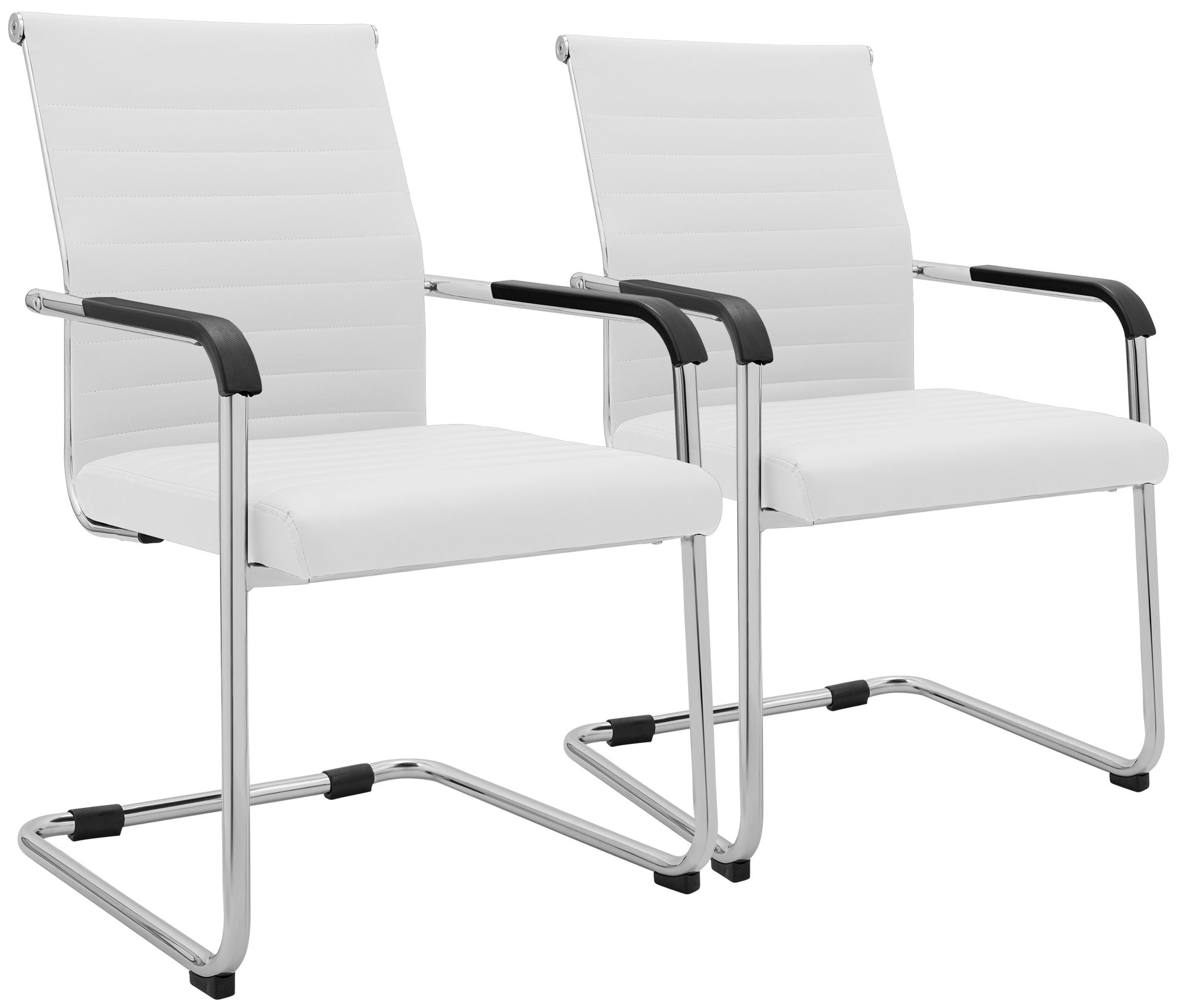 2-pack svängstolar Hakon i läderlook