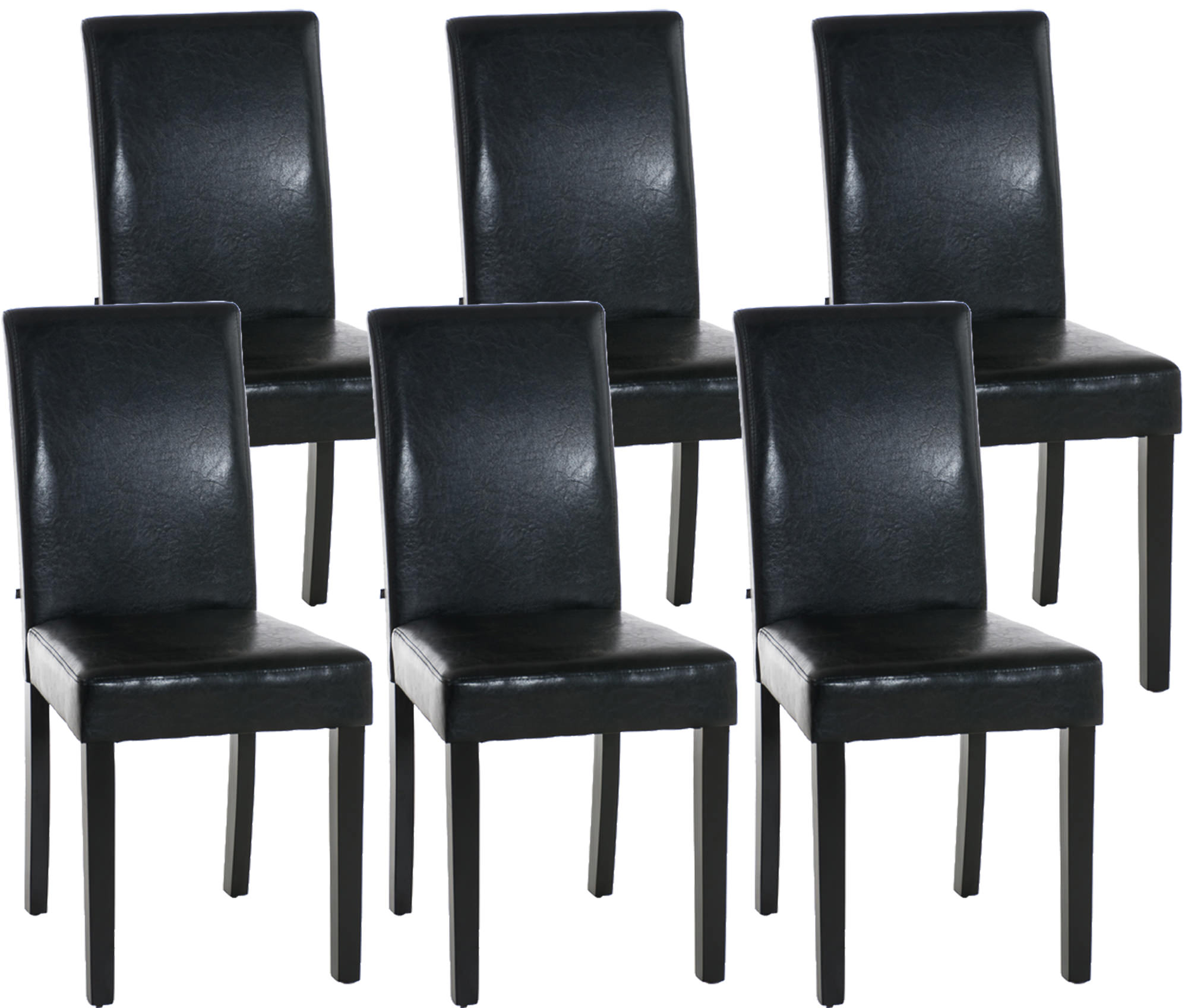 Uppsättning av 6 matstolar Ina Imitation Leather