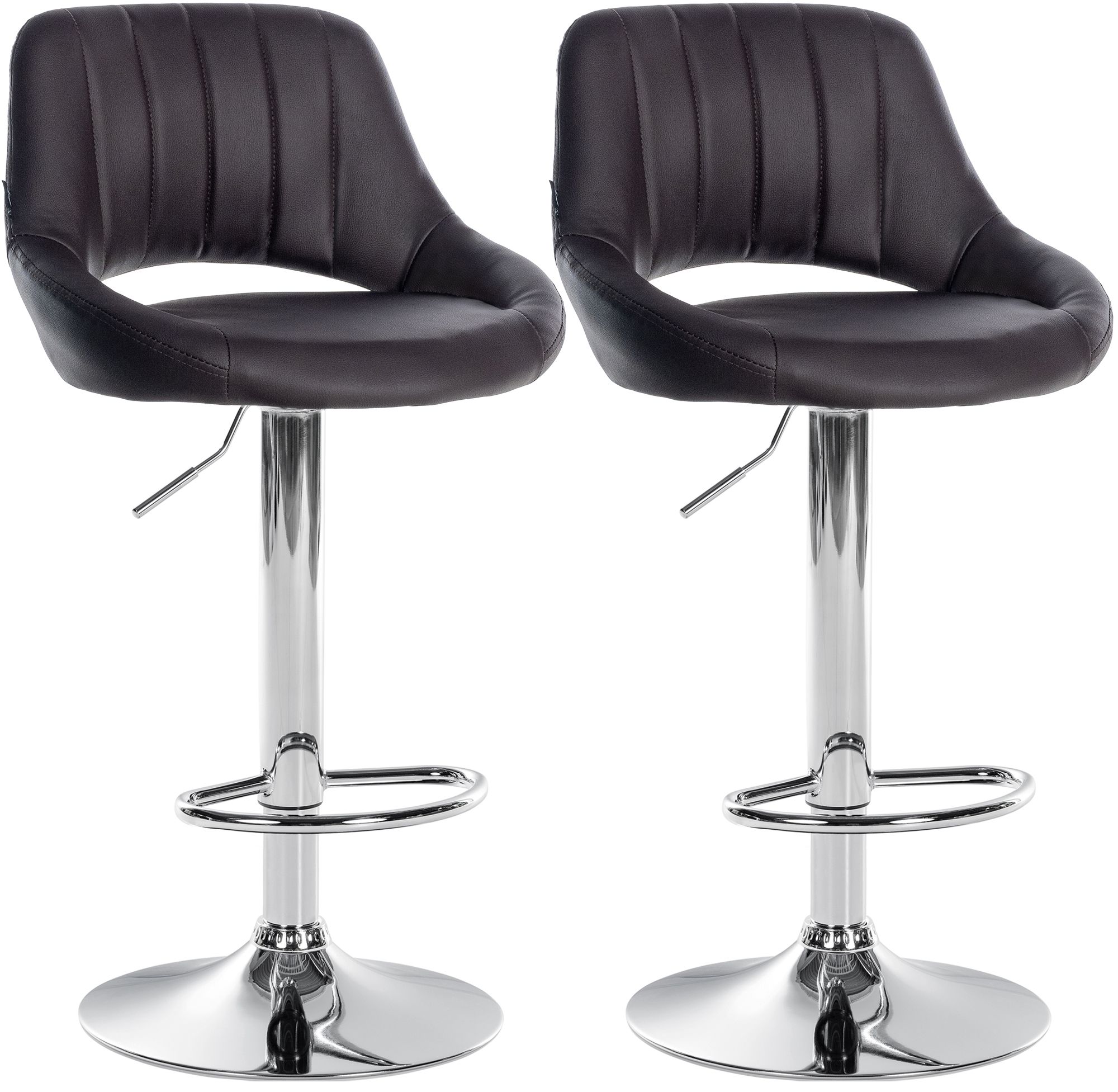 2-pack barstolar Milet i konstlader